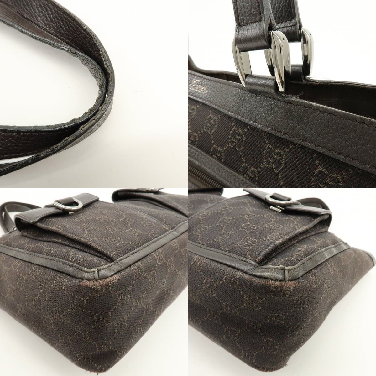 Gucci Gucci Abbey GG Canvas Tote Brown Size ONE SIZE - 4 Thumbnail