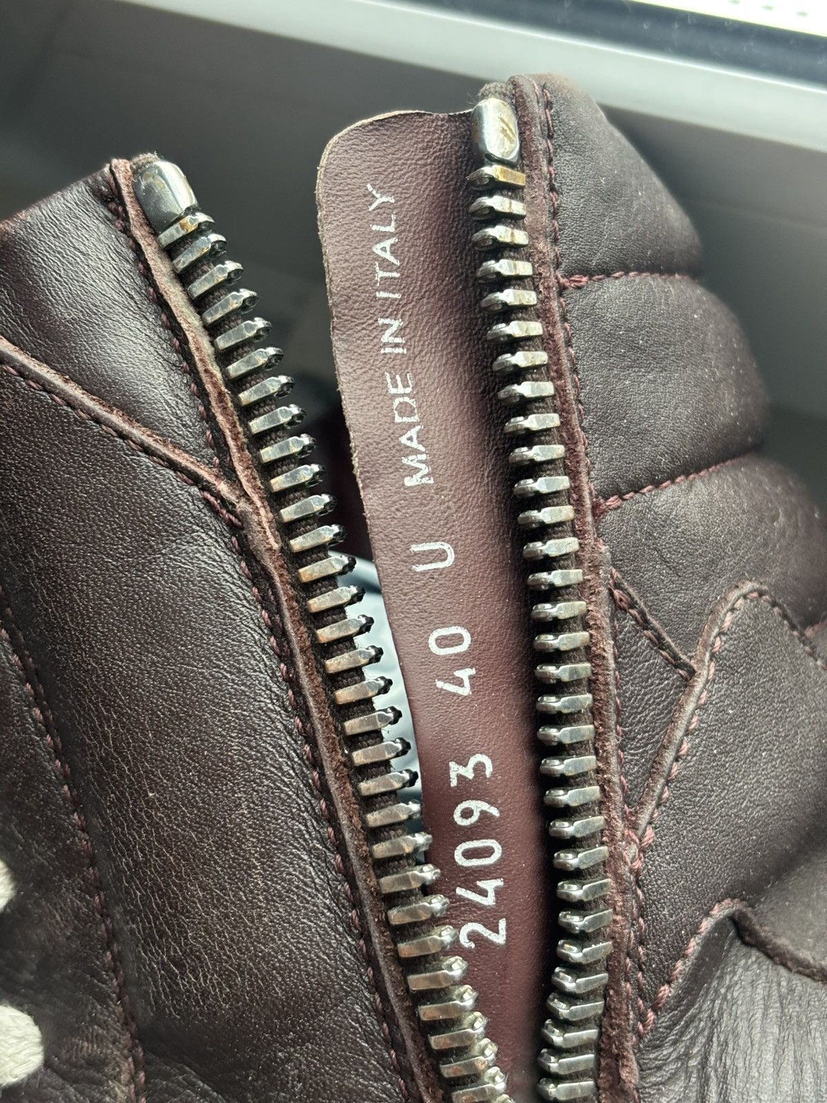 Rick Owens Rick Owens Geobasket Performa Burgundy Size US 7 / EU 40 - 7 Thumbnail