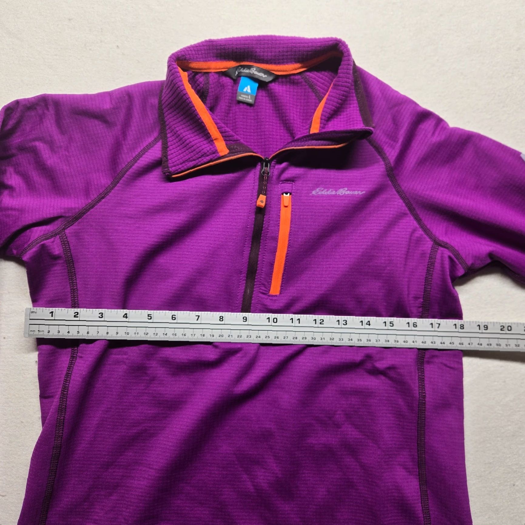 Eddie Bauer VINTAGE Eddie Bauer Sweater Pullover Long Sleeve 1/4 Zip Casual All Seasons Womens Large Purple Size L / US 10 / IT 46 - 4 Thumbnail