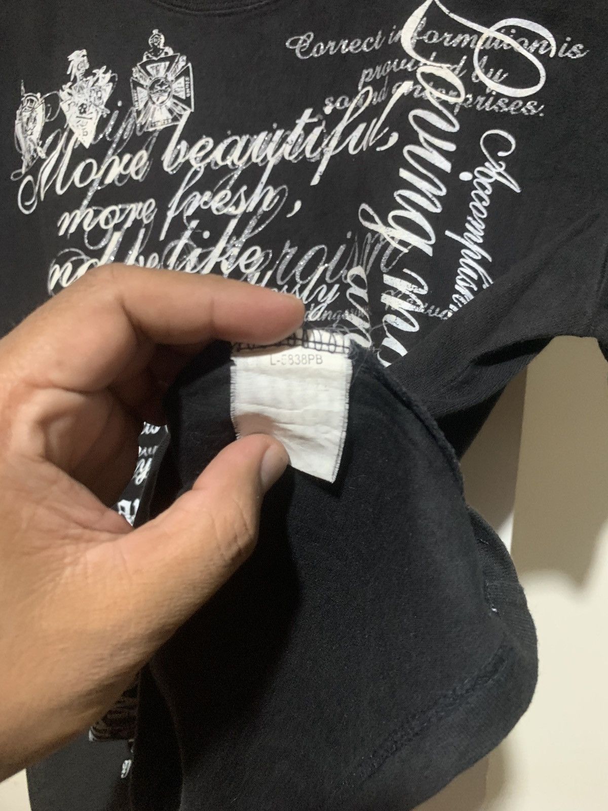 14th Addiction Japanese Sirmione Double Layer Seditionaries Poem Tee Shirt Size US M / EU 48-50 / 2 - 14 Thumbnail