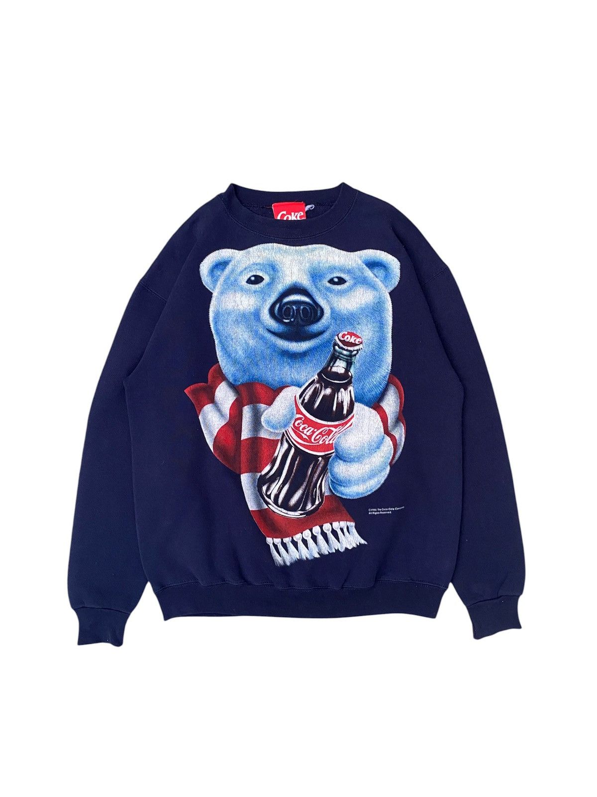 Coca Cola Vintage 90s Coca cola Sweatshirt Size US M / EU 48-50 / 2 - 6 Thumbnail