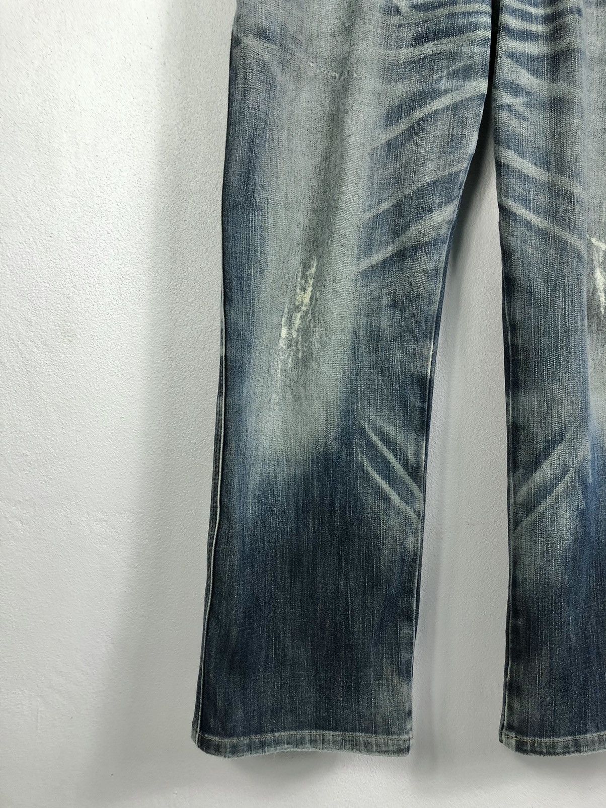 Edwin Rare Vintage Edwin 503 Blue Trip Flare Jeans Size US 32 / EU 48 - 6 Thumbnail
