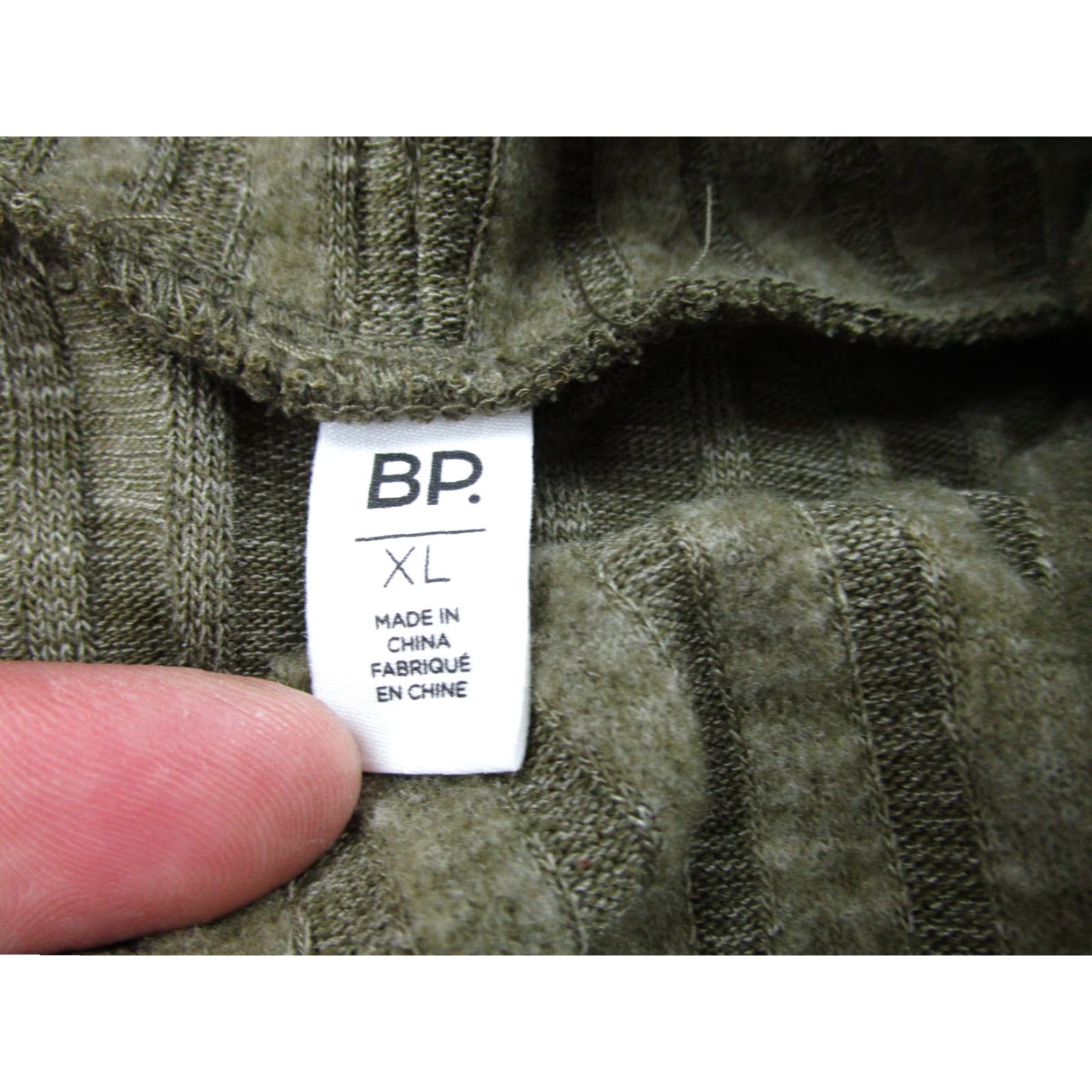 Vintage BP Sweater Womens XL Green Ribbed Knit Cowl Neck Pullover quiet luxury old money Size XL / US 12-14 / IT 48-50 - 6 Thumbnail