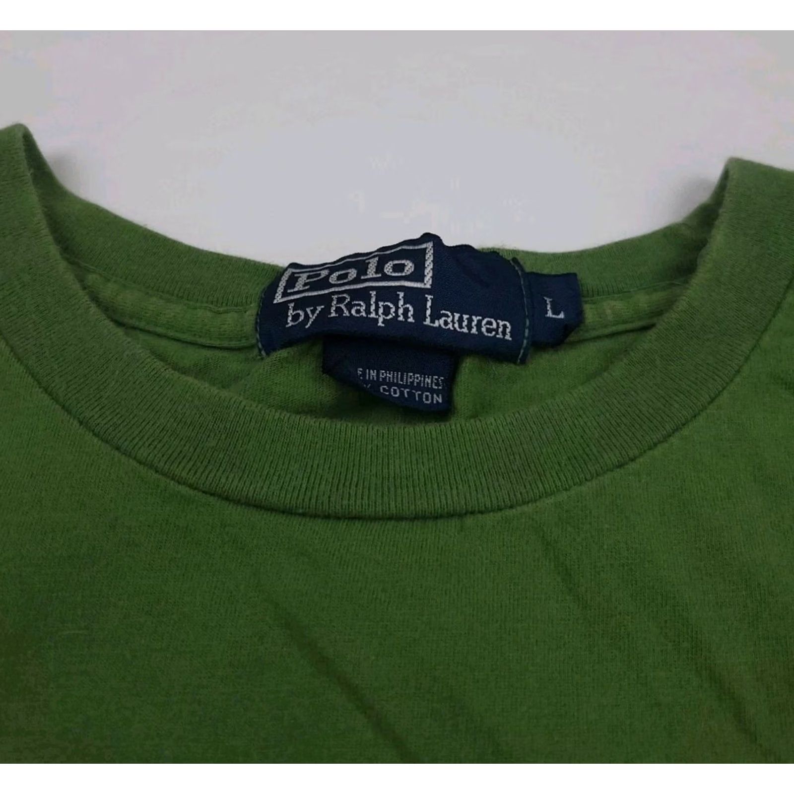 Polo Ralph Lauren VINTAGE Polo Ralph Lauren Eagle Print T Shirt Western Shirt Mens M/L Green 90s RL Outdoors Crew Neck Short Sleeve Size US M / EU 48-50 / 2 - 3 Thumbnail