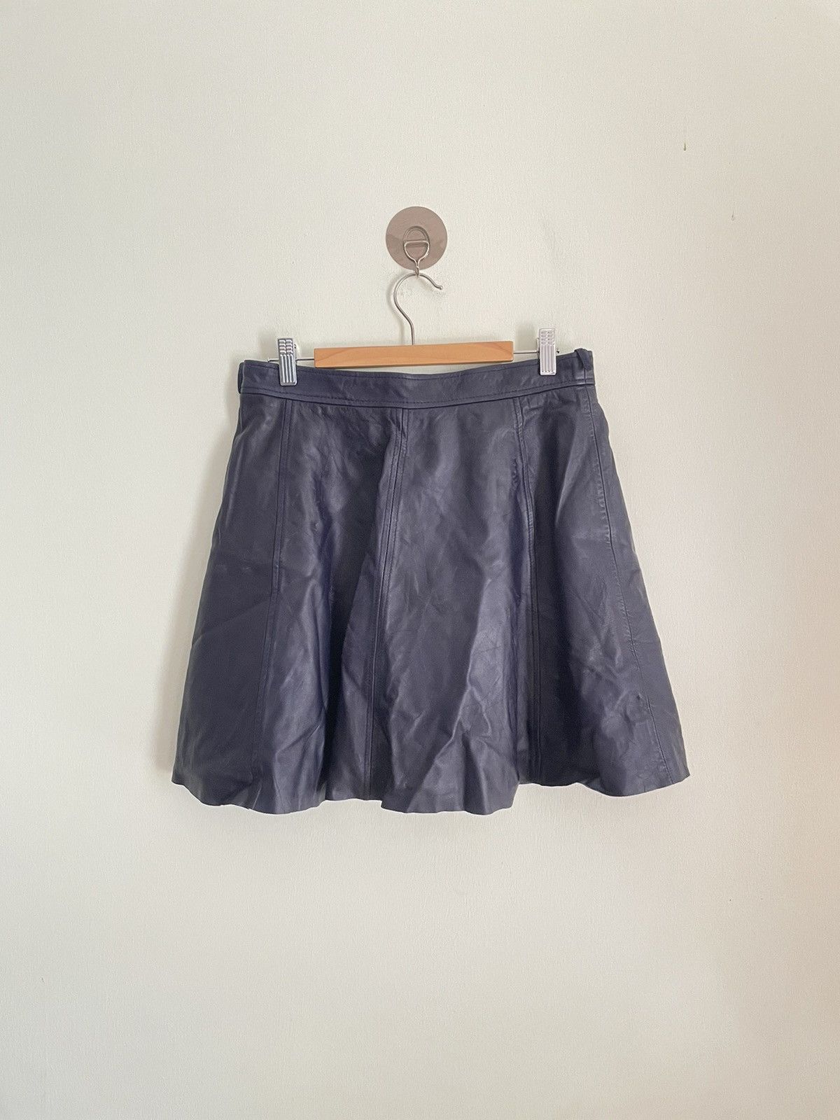MAX&Co. Max &Co Leather Mini Skirt Size 29" - 2 Thumbnail
