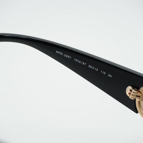 Versace Versace VE2291 100287 Sunglasses Gold/Black Rectangle Frame Size ONE SIZE - 7 Thumbnail