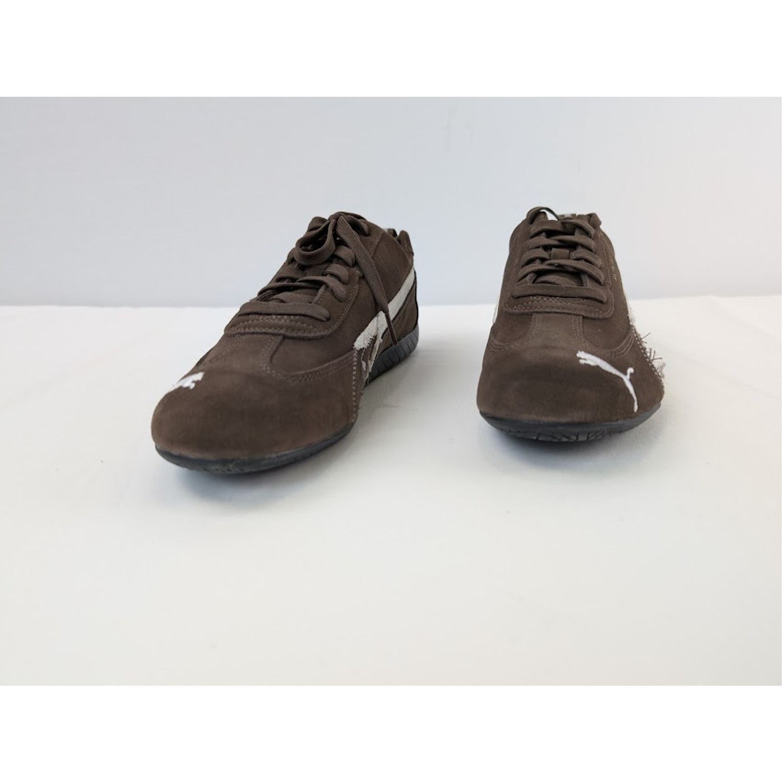 Balenciaga × Puma o1rshd1 Q:2 / Speedcat Destroyed Low Top Sneaker in Brown Size US 12 / EU 45 - 7 Thumbnail