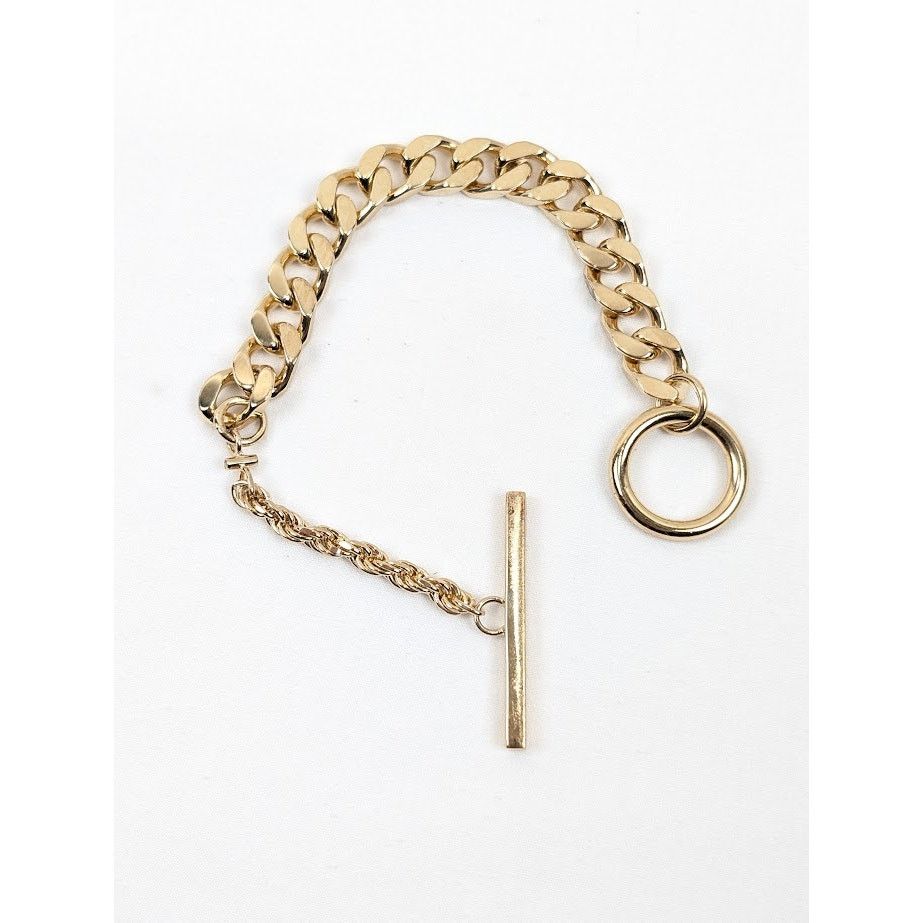 Bottega Veneta o1rshd1 Size:M / Gold Finish Sterling Silver Bracelet Yellow Size ONE SIZE - 7 Thumbnail