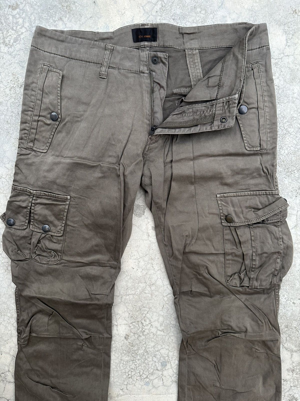Tete Homme Vintage Tete Homme Bondage Cargo Trouser Pants Size US 34 / EU 50 - 8 Thumbnail