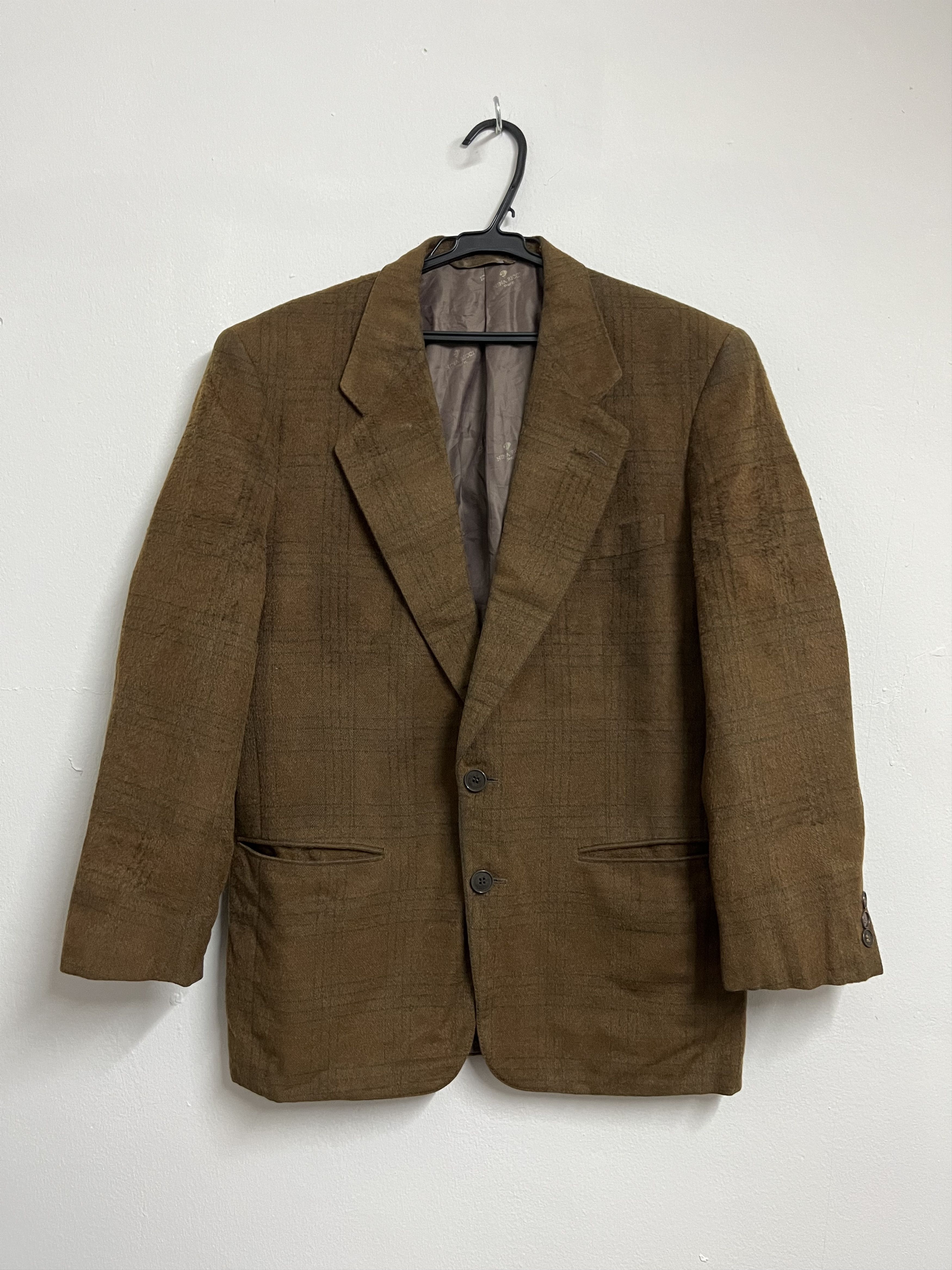 Stefano Ricci 💥Luxurious NINA RICCI MONSIEUR Brown PLAID Wool Blazer Size US M / EU 48-50 / 2 - 1 Thumbnail
