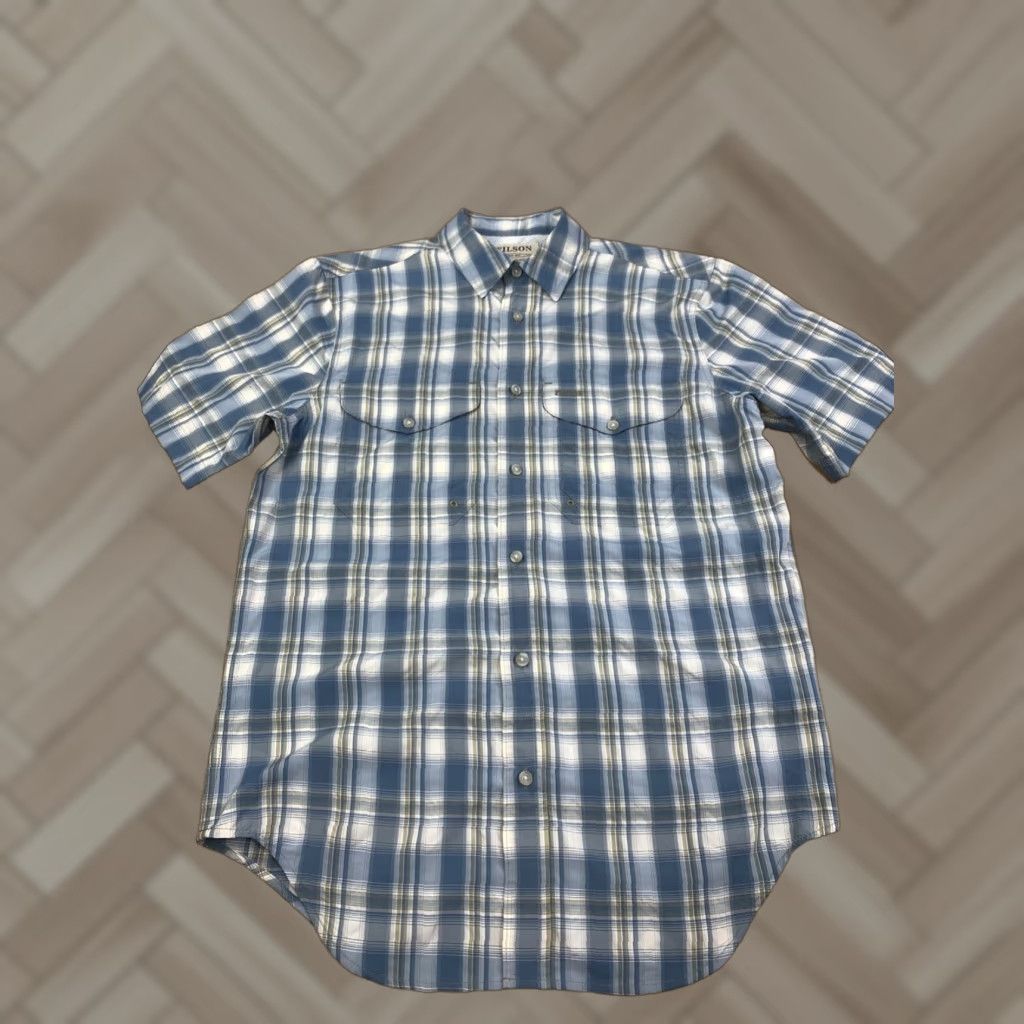 Filson Filson Button Up Shirt Mens S Blue Plaid Casual Outdoor Vented 10904 Size US S / EU 44-46 / 1 - 1 Thumbnail