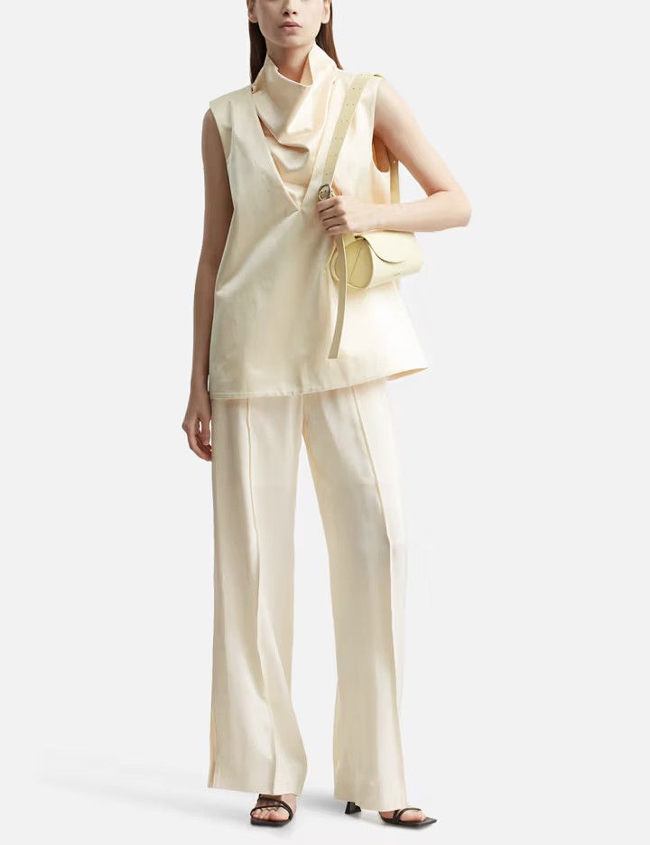 Jil Sander o1y1025 Sweatpant in Ivory Size 28" / US 6 / IT 42 - 4 Thumbnail