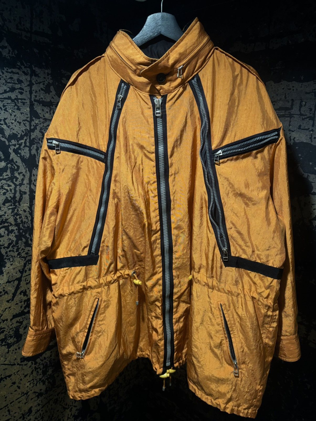 Issey Miyake × Vintage Issey Miyake SS 1993 Orange Reversible Cargo Zipper Parka Size US L / EU 52-54 / 3 - 3 Thumbnail