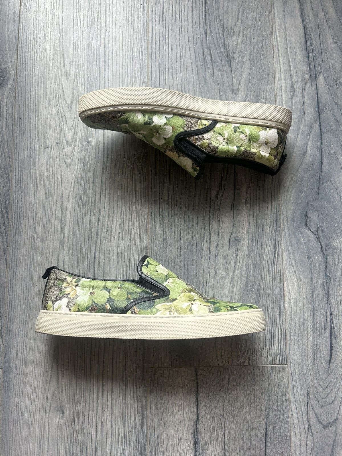 Gucci Gucci Floral Slip-On Sneakers Size US 7.5 / EU 40-41 - 2 Thumbnail