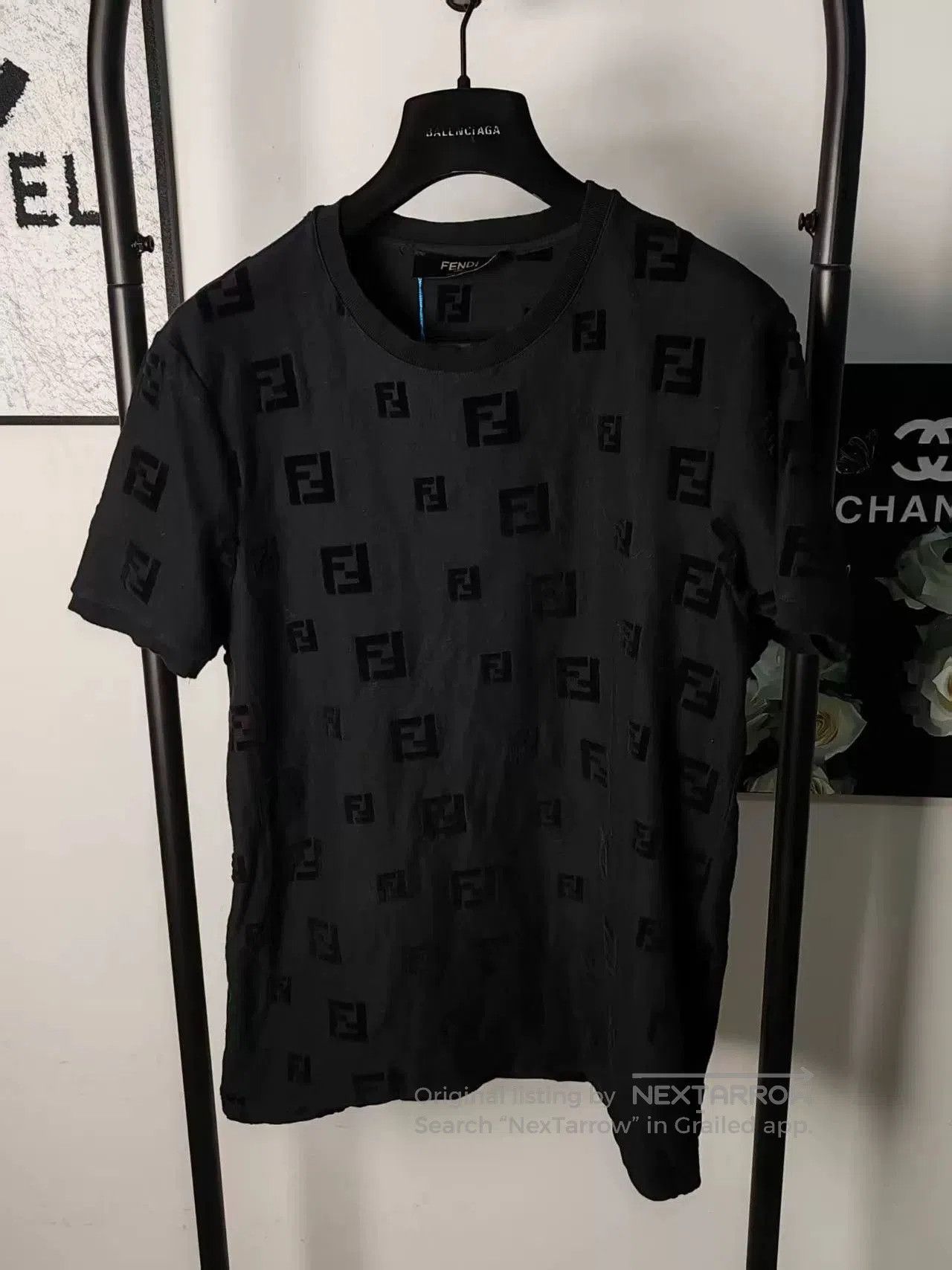 Fendi Fendi Velvet Print Short Sleeve Shirt. Size US M / EU 48-50 / 2 - 1 Thumbnail