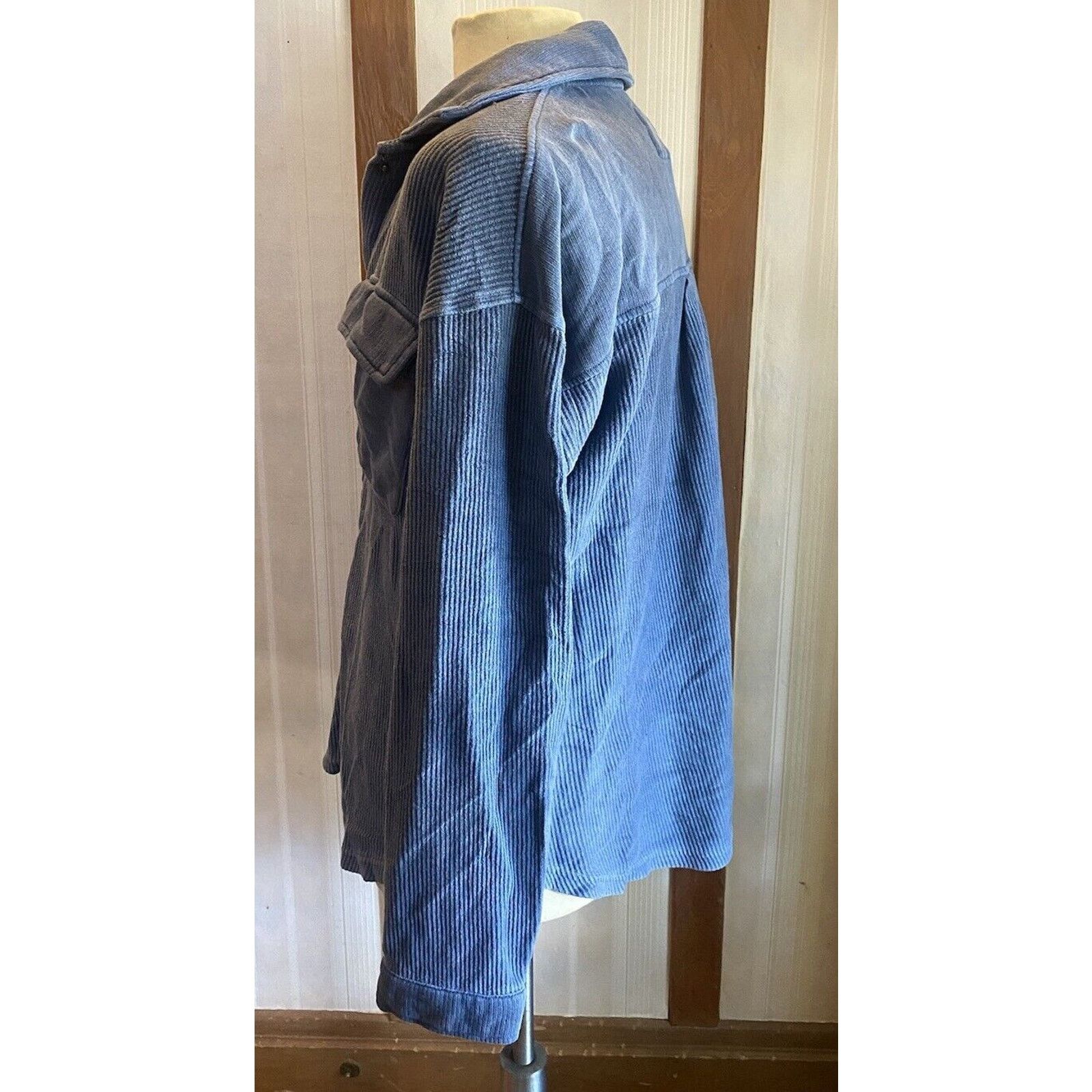 Other Thread & Supply Lewis Shacket Womens M Jacket Blue Oversized Size M / US 6-8 / IT 42-44 - 5 Thumbnail