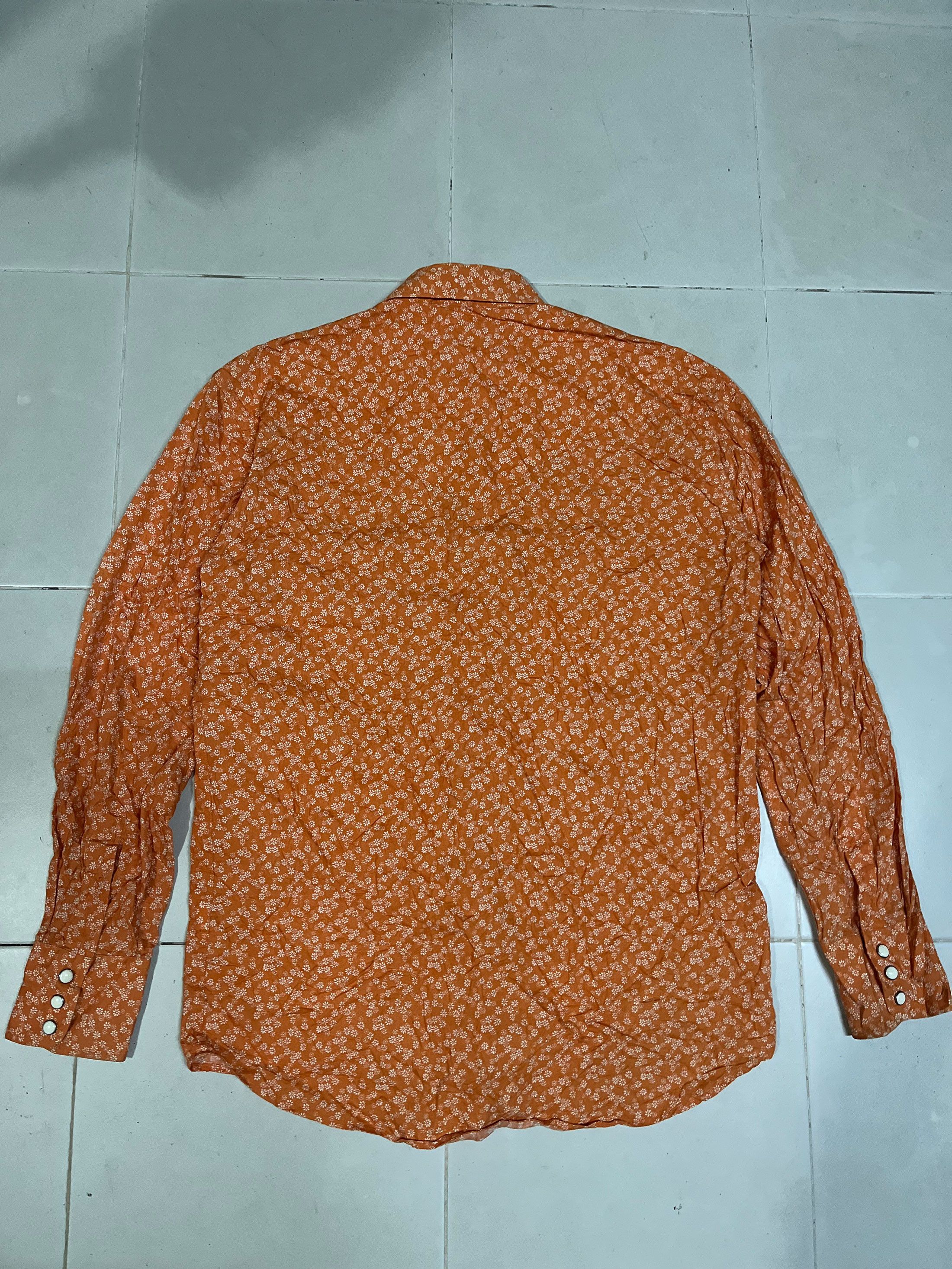 Designer Glove House Long Sleeve Pearl Snap Western Dress Shirt Size US M / EU 48-50 / 2 - 3 Thumbnail