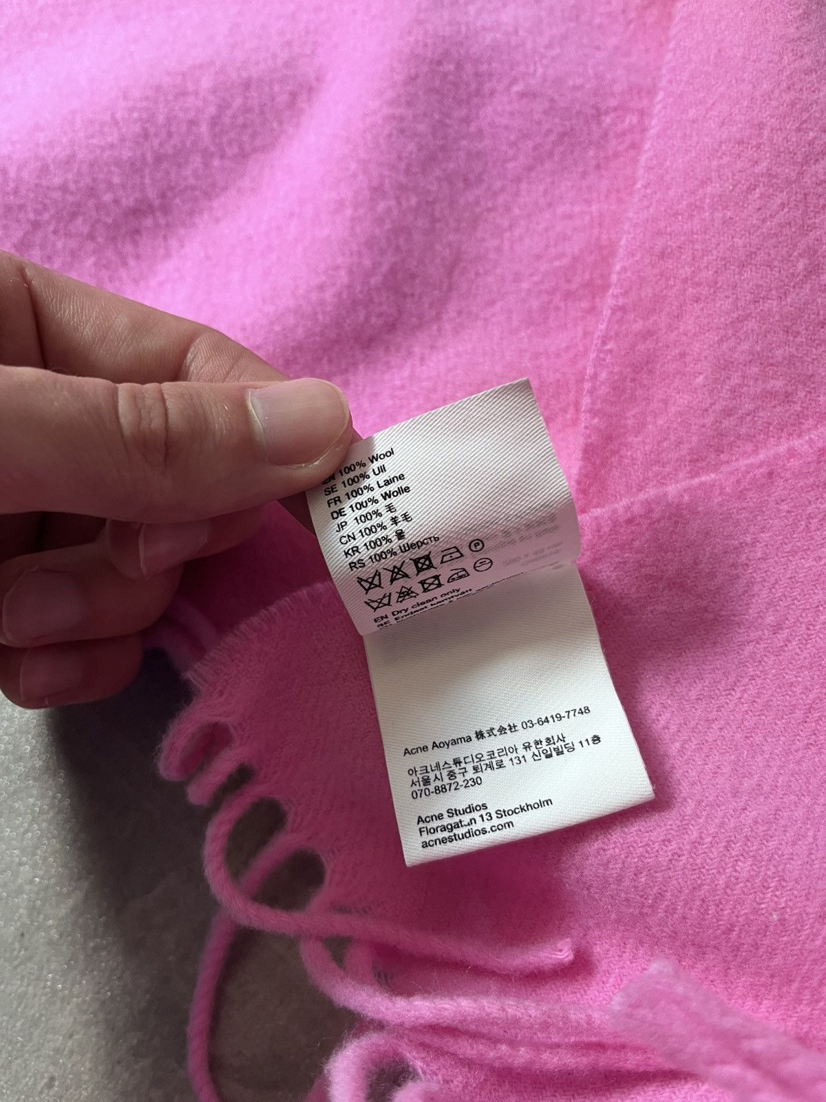 Acne Studios Acne Studios wool pink scarf new Size ONE SIZE - 7 Thumbnail