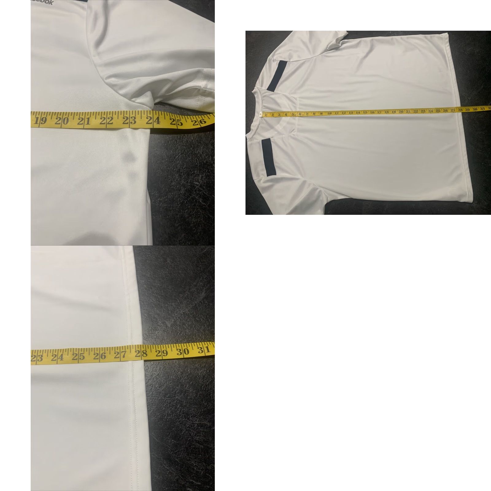 Reebok VINTAGE Reebok Athletic V-Neck T-Shirt White Men's Large Activewear Size US L / EU 52-54 / 3 - 8 Thumbnail