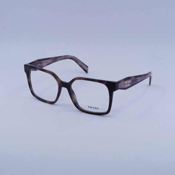 Prada Prada PRB03V 23A1O1 Eyeglasses Havana Muave 54mm Square Size ONE SIZE - 1 Thumbnail