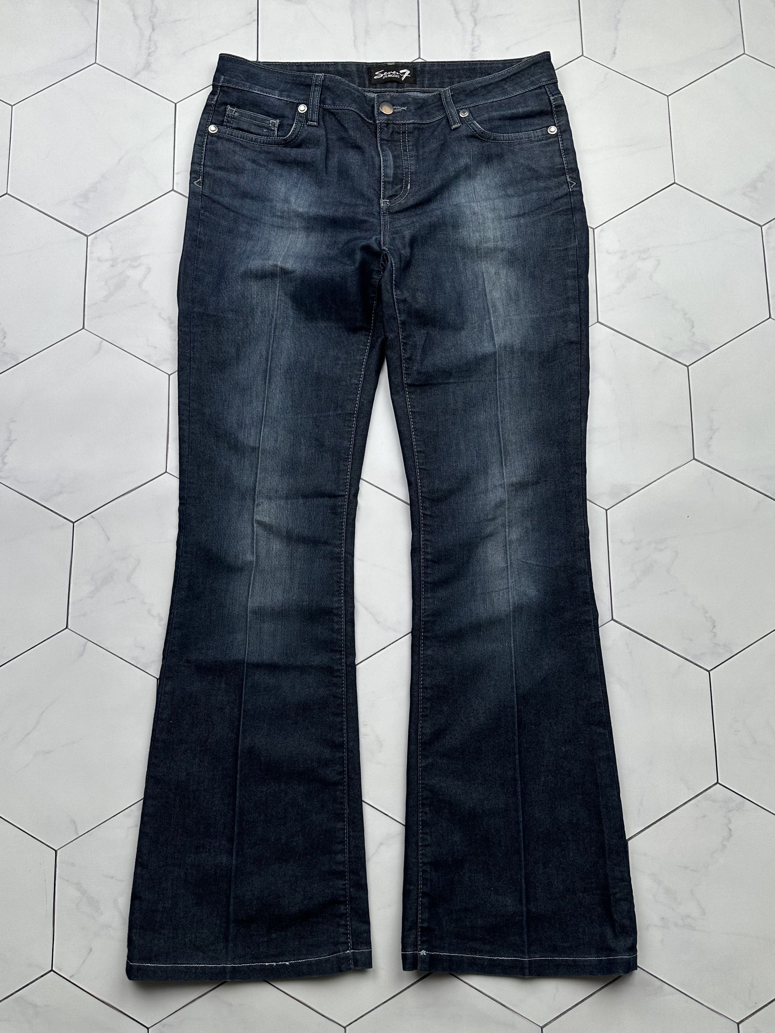 image of Avant Garde x Vintage Light Faded Flare Pants in Blue, Women's (Size 31)