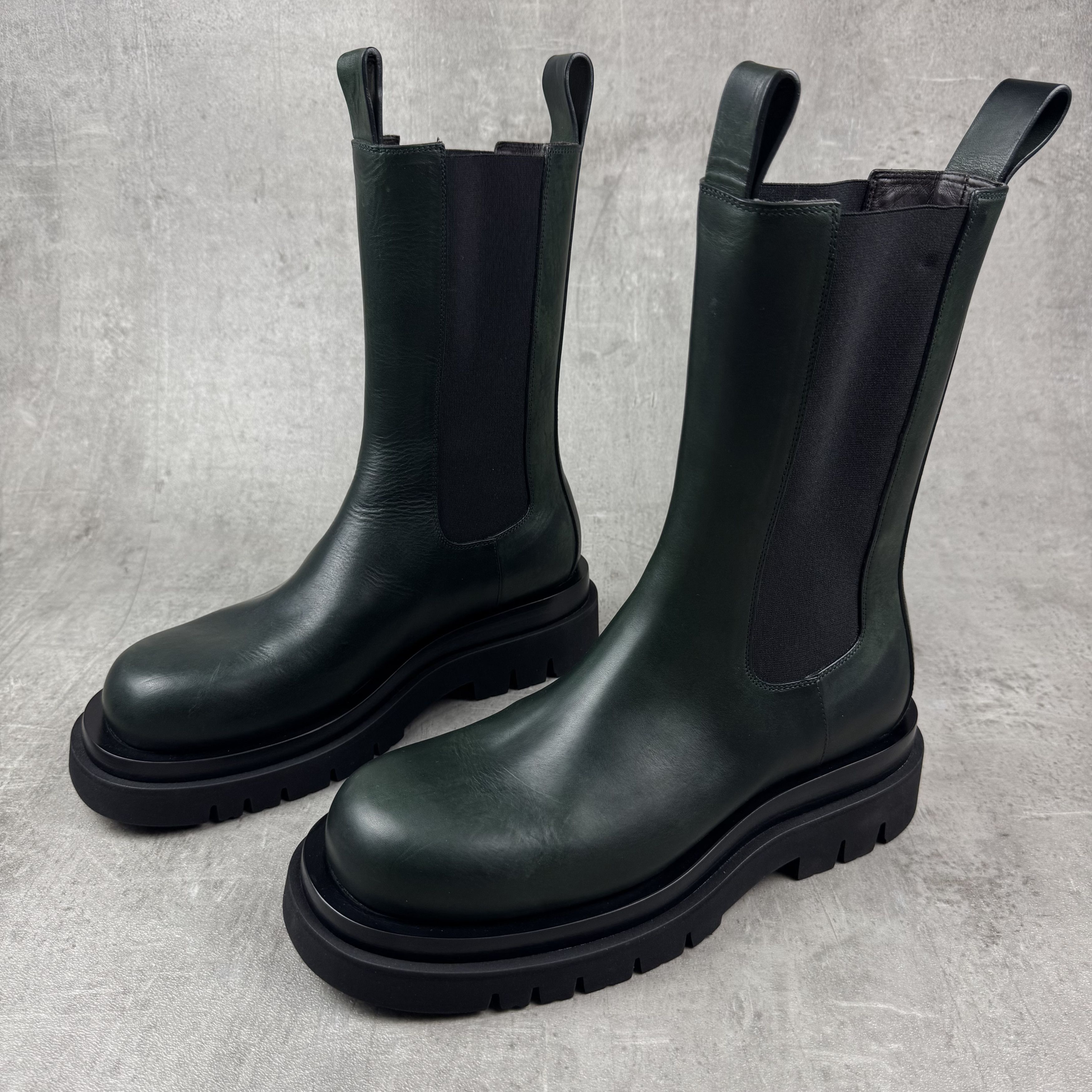 Bottega Veneta BOTTEGA VENETA Lug Chelsea Boots in Bottle Green Size US 8 / EU 41 - 3 Thumbnail