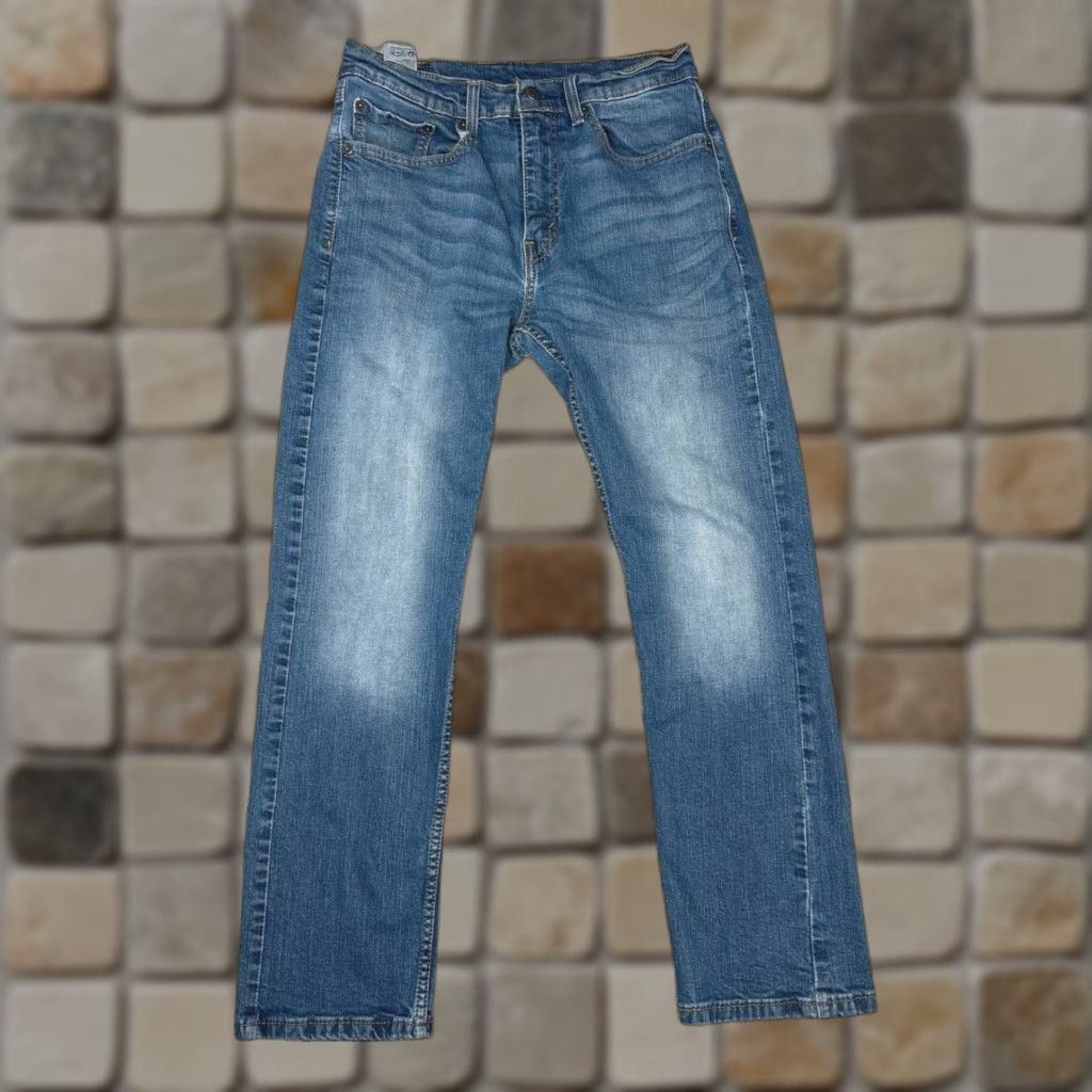 Levi's Levi's 505 Jeans Mens 31 Medium Wash Denim Regular Fit Straight 31x27 Blue Levi's Denim Jeans 505 Straight Mens 90s (?) Size US 31 - 1 Thumbnail