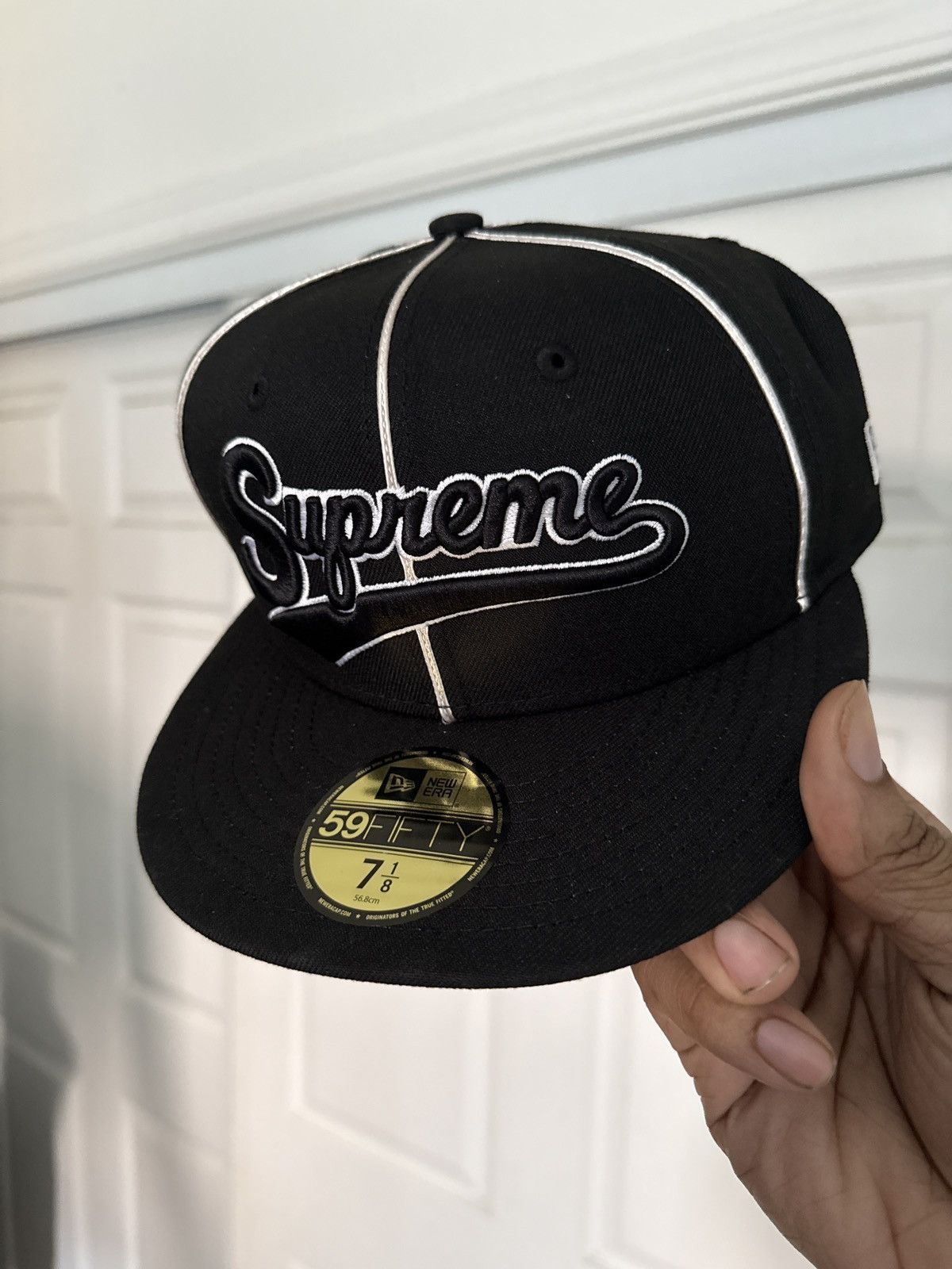 Supreme Piping script logo new era Size ONE SIZE - 3 Thumbnail