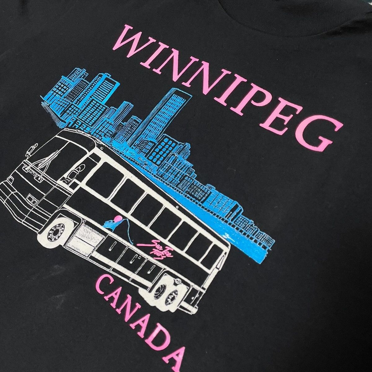 Hanes × Vintage Vintage t-shirt Winnipeg Canada Black Tours Hanes 90s Size US XL / EU 56 / 4 - 4 Thumbnail