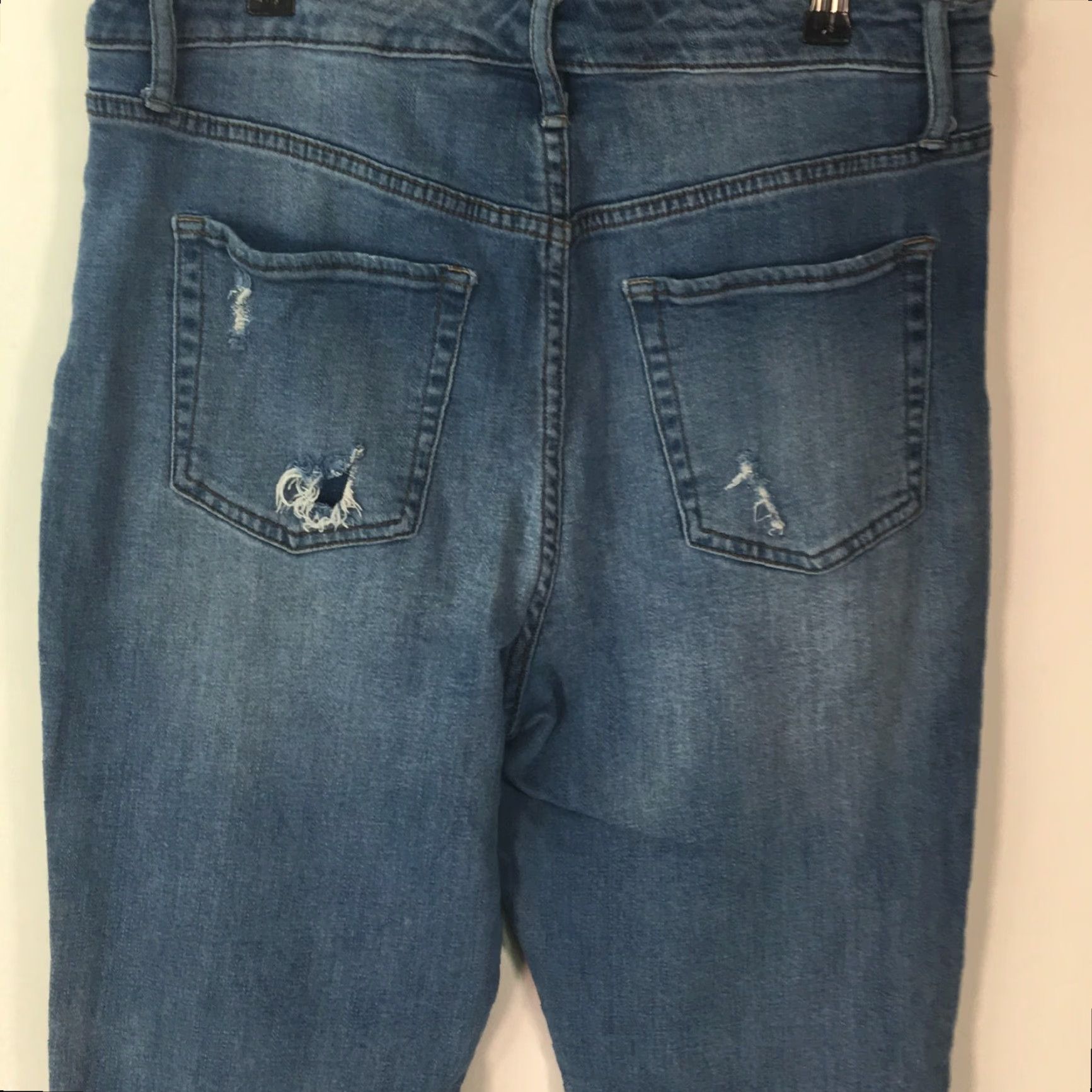 Vintage Wild Fable Jeans Women Size 12 Denim Skinny High Rise 34W x 28L Blue 5-Pocket Stretch Womens Size 34" / US 12 / IT 48 - 3 Thumbnail