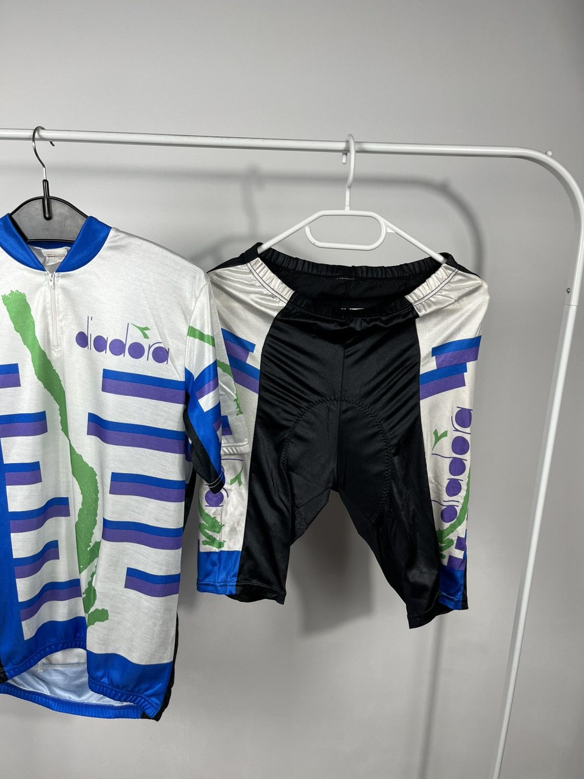 Diadora Diadora Vintage Cycling Jersey Shorts Set L Size US L / EU 52-54 / 3 - 2 Thumbnail