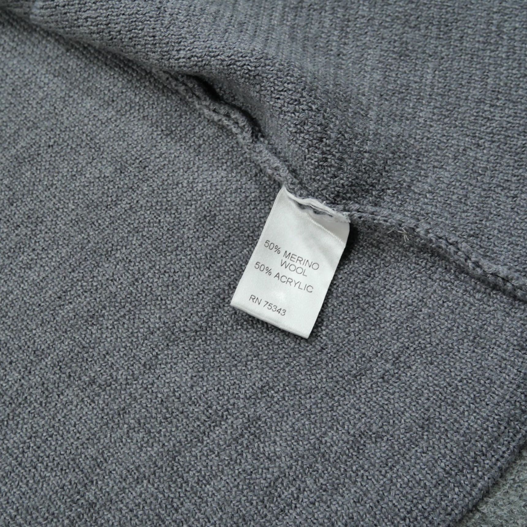 Vintage VINTAGE Cocogio Sweater Cardigan Wool Blend Grey Large Womens Crew Neck Long Sleeve With Pockets, Italy, Winter, 8/10 Size L / US 10 / IT 46 - 5 Thumbnail