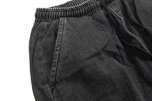 Japanese Brand 20AW Indigo Union Japan Black Denim Washed Jogger Pants Size US 30 / EU 46 - 4 Thumbnail