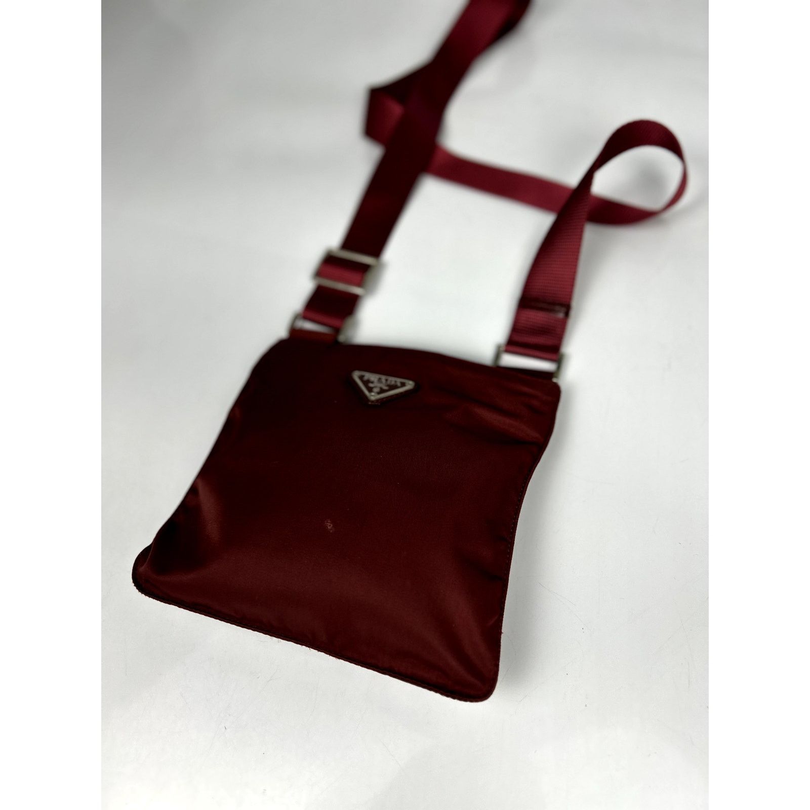 Prada Prada Nylon Red Crossbody Bag Size ONE SIZE - 2 Thumbnail