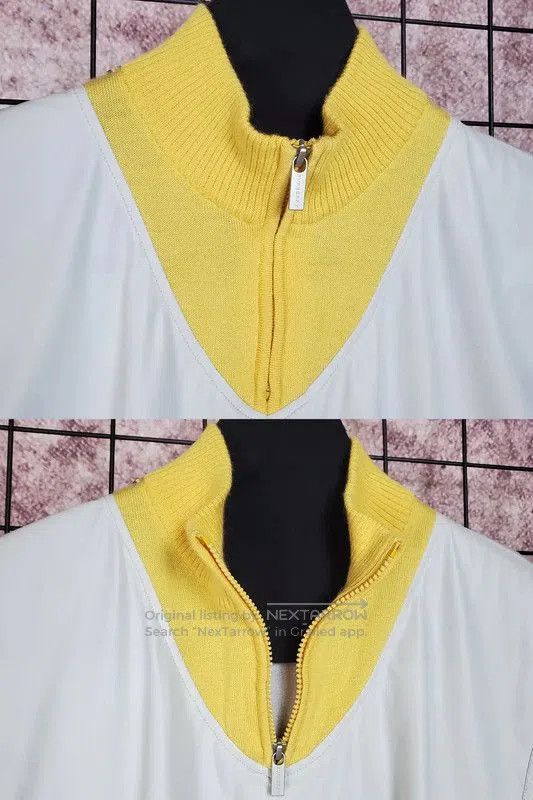 Burberry Burberry Spring Yellow Wool Half-Zip Top. Size XL / US 12-14 / IT 48-50 - 4 Thumbnail