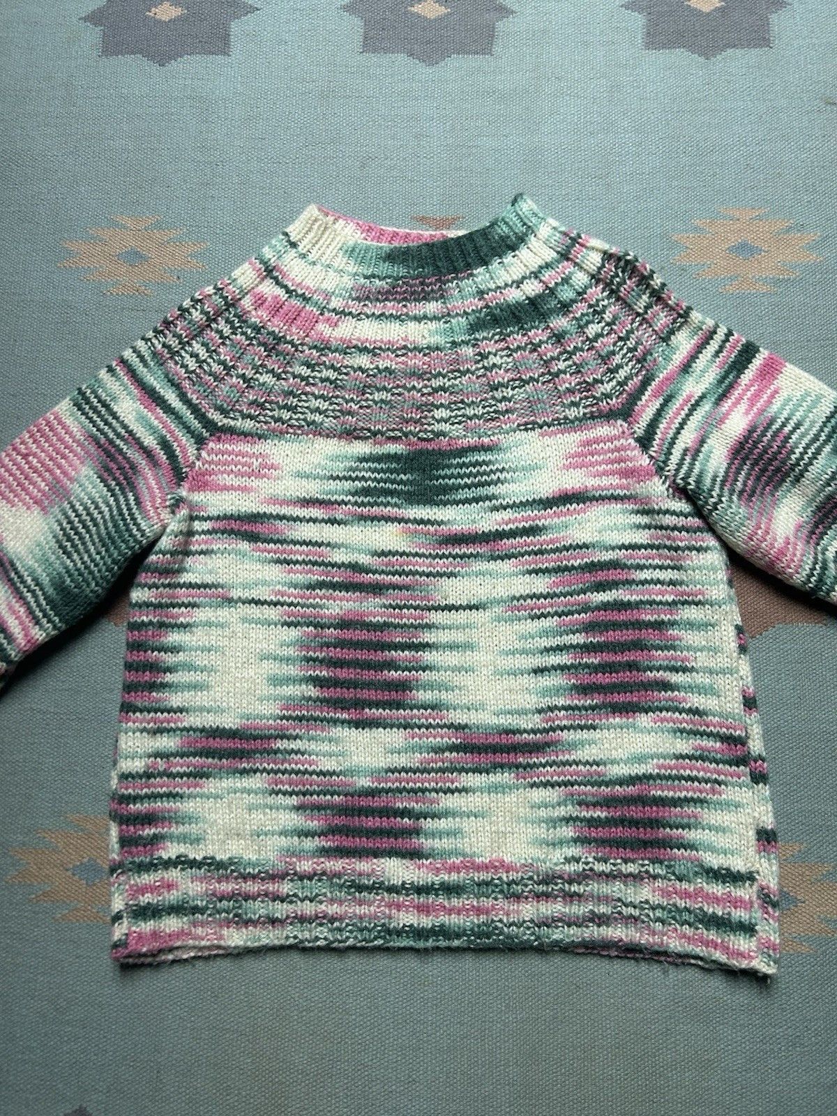 Vintage Vintage acrylic crochet knit sweater handmade? women’s L Size L / US 10 / IT 46 - 2 Thumbnail