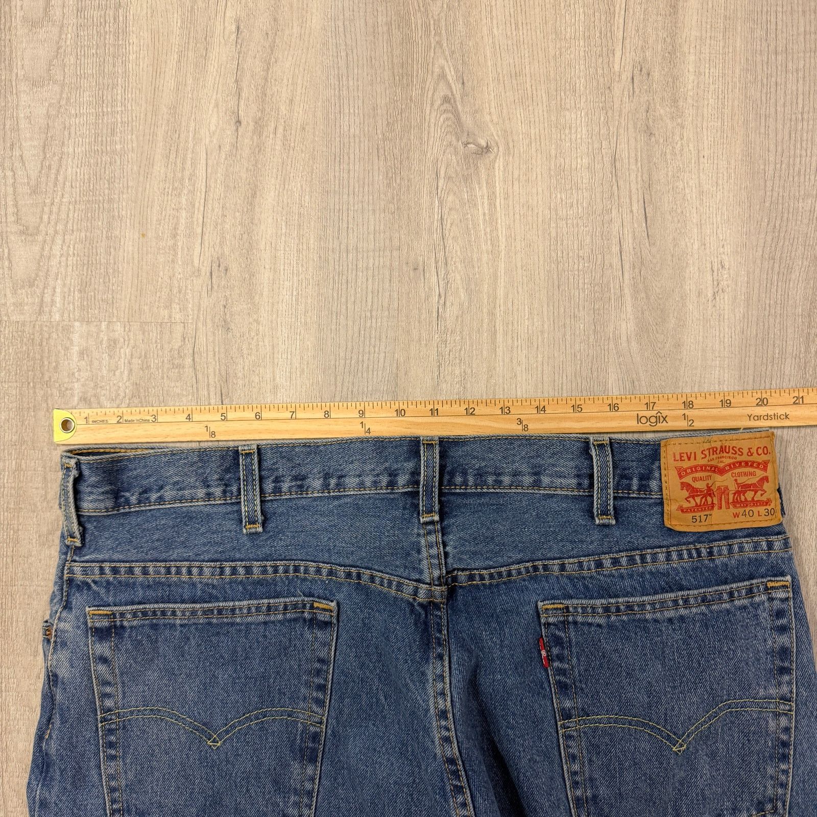 Levi's Levis 517 Boot Cut Jeans Men's 40x30 Blue Denim Western Size US 40 / EU 56 - 8 Thumbnail