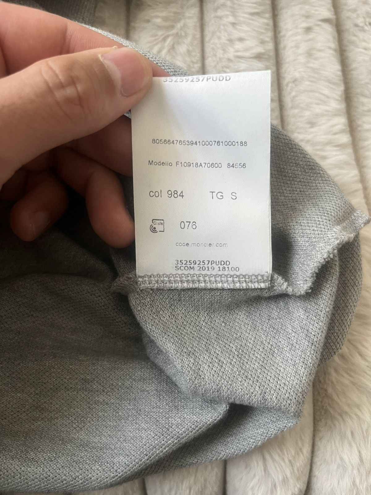 Moncler Grey Moncler Polo Size US S / EU 44-46 / 1 - 12 Thumbnail