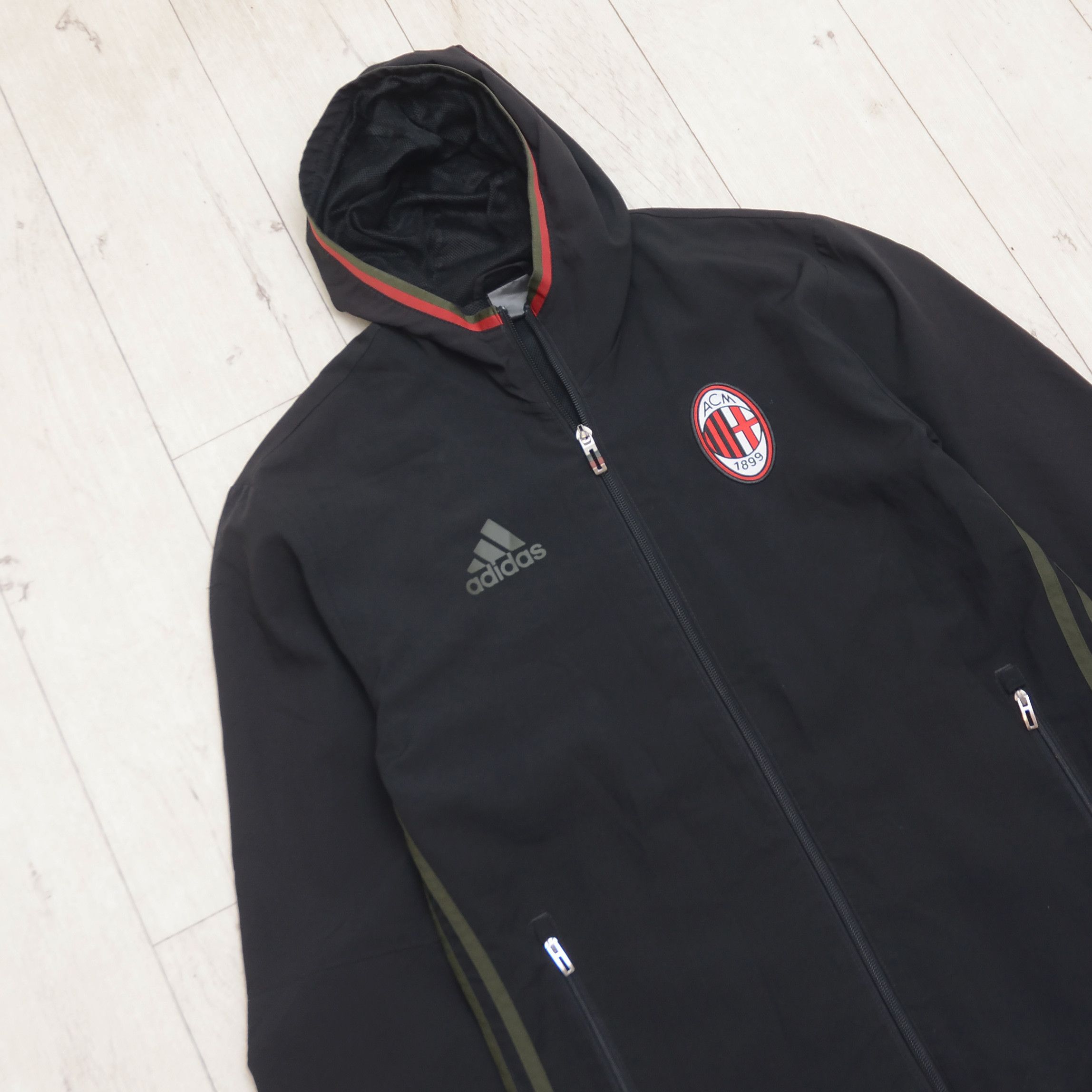 Adidas AC Milan Anthem Jacket 2016 Z.N.E Adidas Football Italy Zip Size US S / EU 44-46 / 1 - 2 Thumbnail