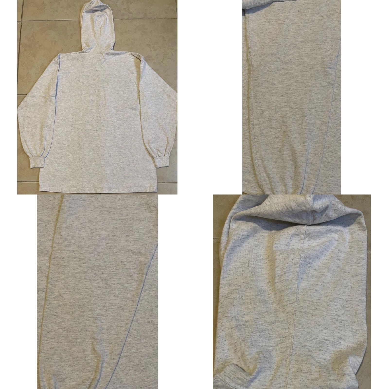 Vintage VINTAGE Dallas Cowboys Hoodie Shirt XL Gray 90s Faded Grunge Football NFL College Men Long Sleeve Striped Single Stitch USA USA Fans Size US XL / EU 56 / 4 - 9 Thumbnail