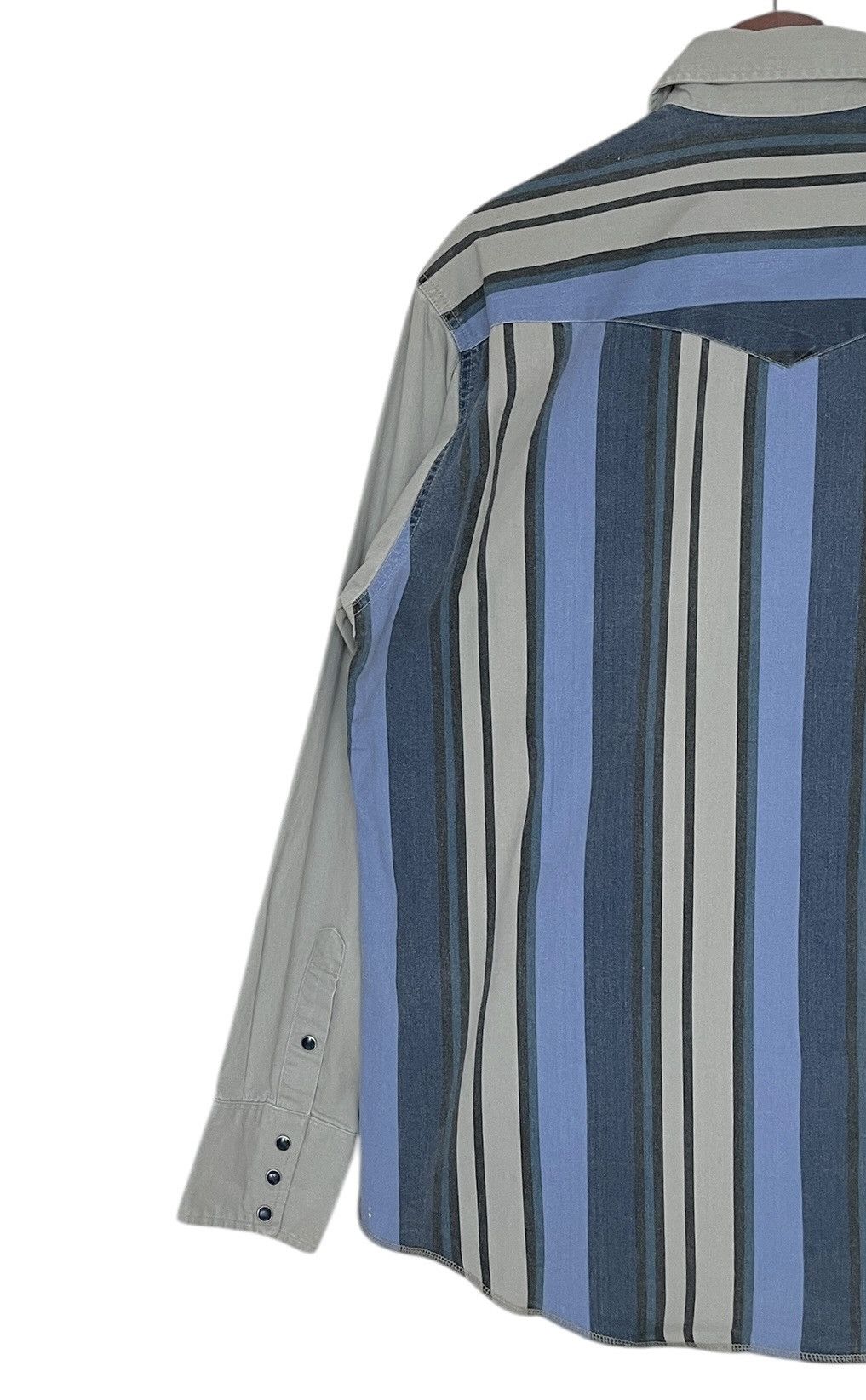 Vintage × Wrangler Vintage Brand Wrangler Stripe Western Shirt 1970s Size US M / EU 48-50 / 2 - 5 Thumbnail