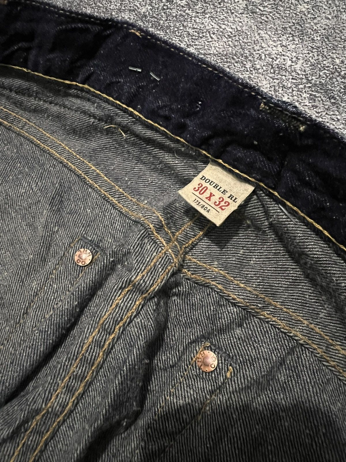 RRL Ralph Lauren Double RL Slim Fit Japan Woven Selvedge Denim Size US 30 / EU 46 - 9 Thumbnail