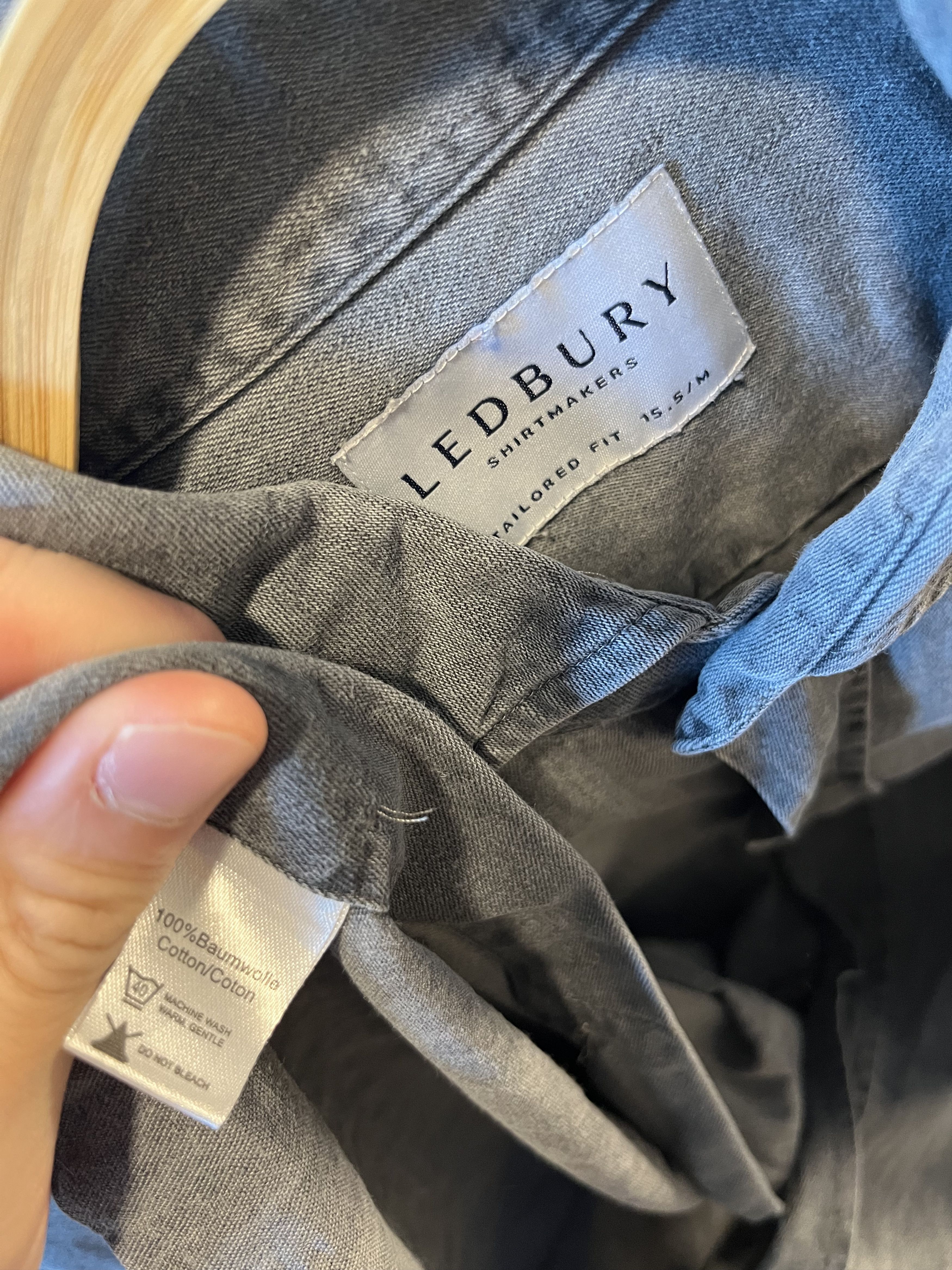 Ledbury Ledbury 'slate' twill shirt Size US S / EU 44-46 / 1 - 4 Thumbnail