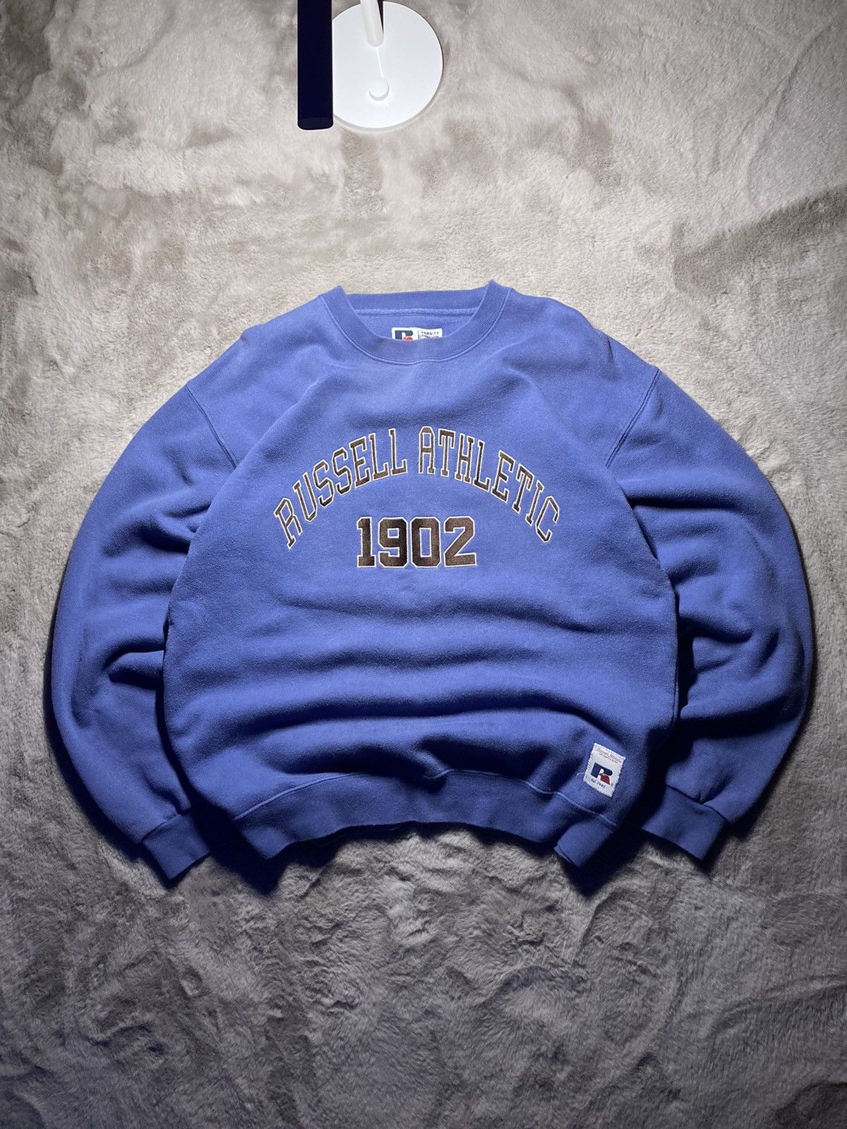 Russell Athletic × Vintage ⛩️Vintage Russell Athletic Big Sun Faded Crewneck Sweatshirt⛩️ Size US M / EU 48-50 / 2 - 1 Thumbnail