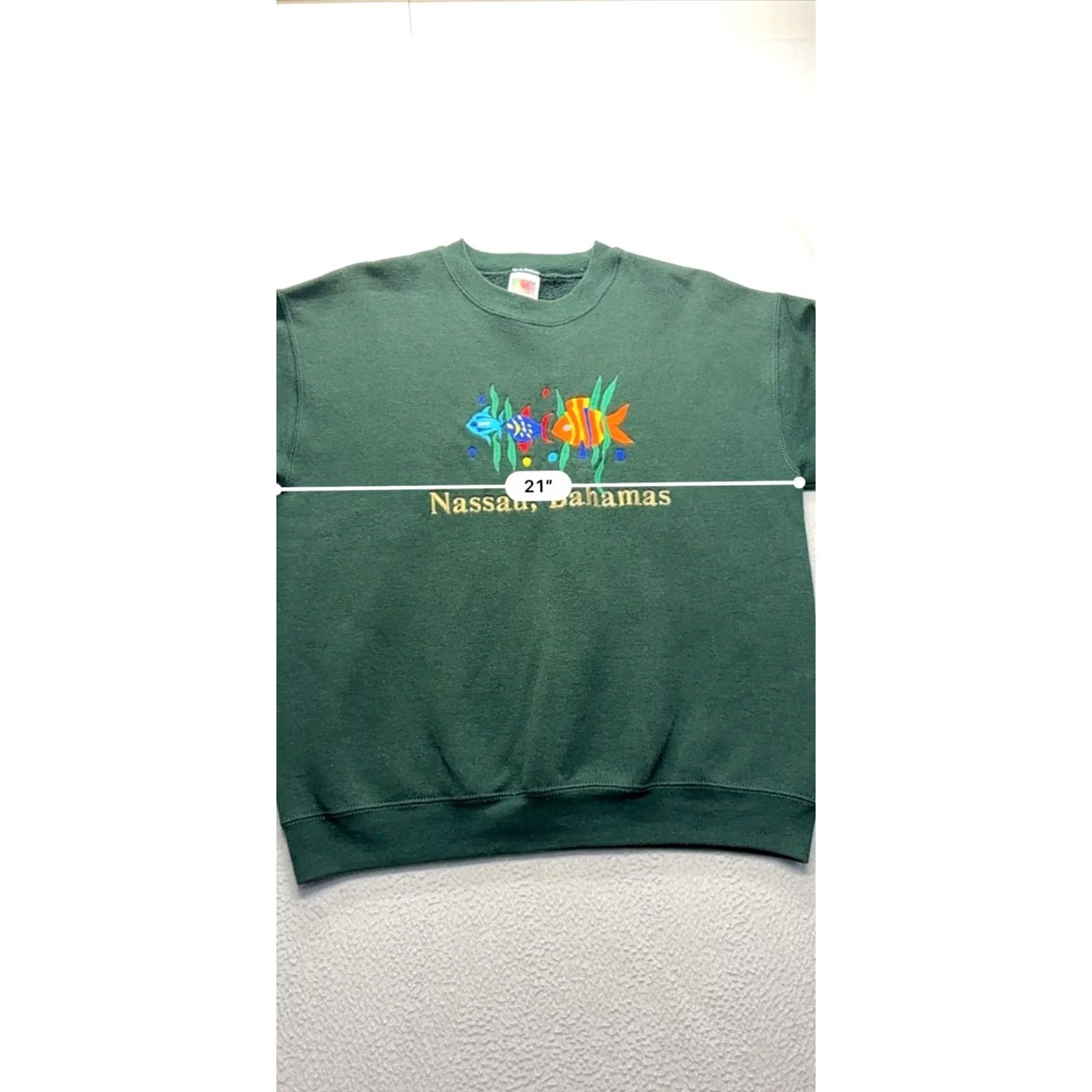 Fruit Of The Loom Vintage Fruit of the Loom Nassau Bahamas Sweatshirt #7588 - Womens M Size M / US 6-8 / IT 42-44 - 6 Thumbnail