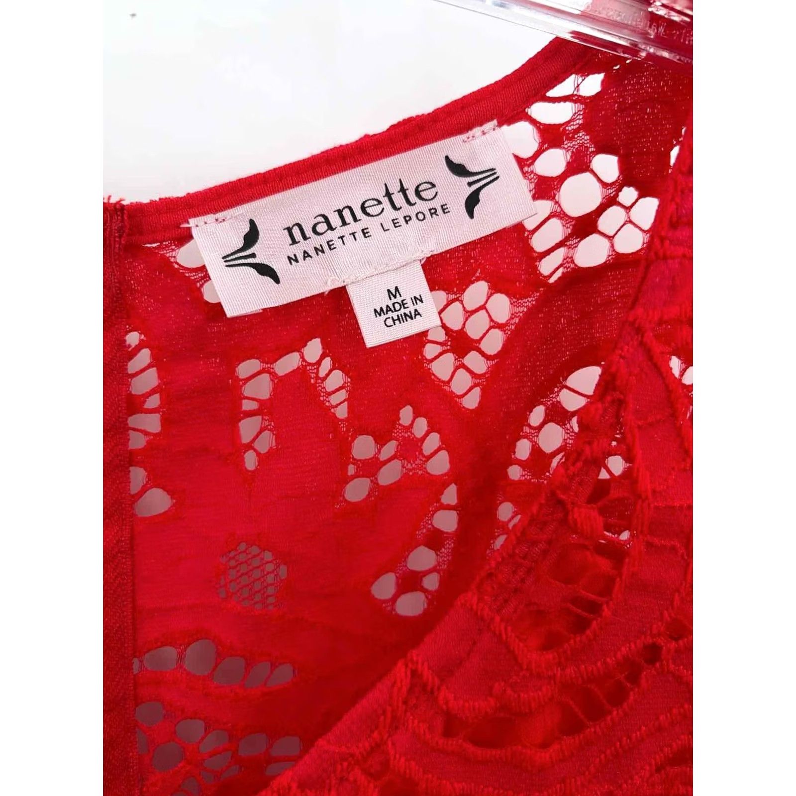 Nanette Lepore Nanette Nanette Lepore Red Blouse Size Medium Size M / US 6-8 / IT 42-44 - 3 Thumbnail