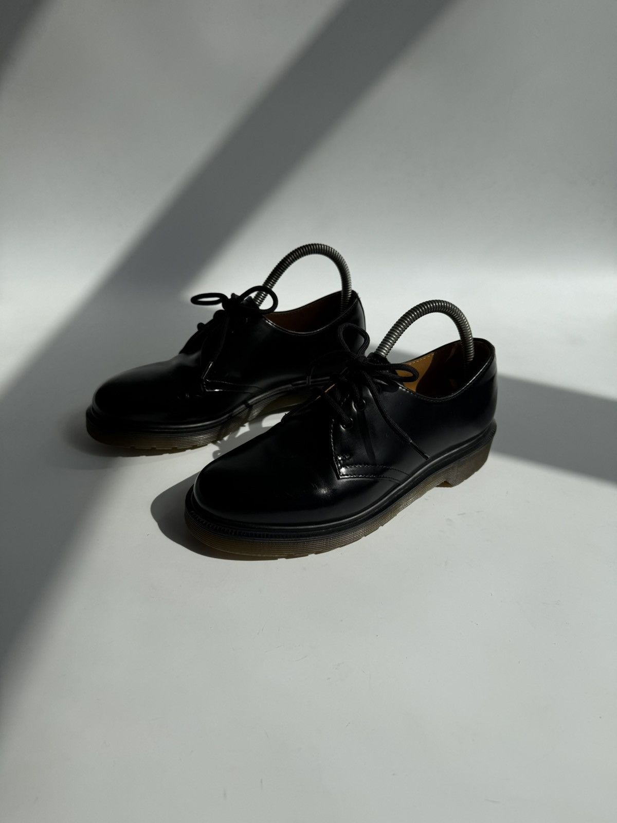 Dr. Martens Dr. Martens 1461 PW Black Smooth Leather 3-Eye Shoes Size US 6 / IT 36 - 5 Thumbnail