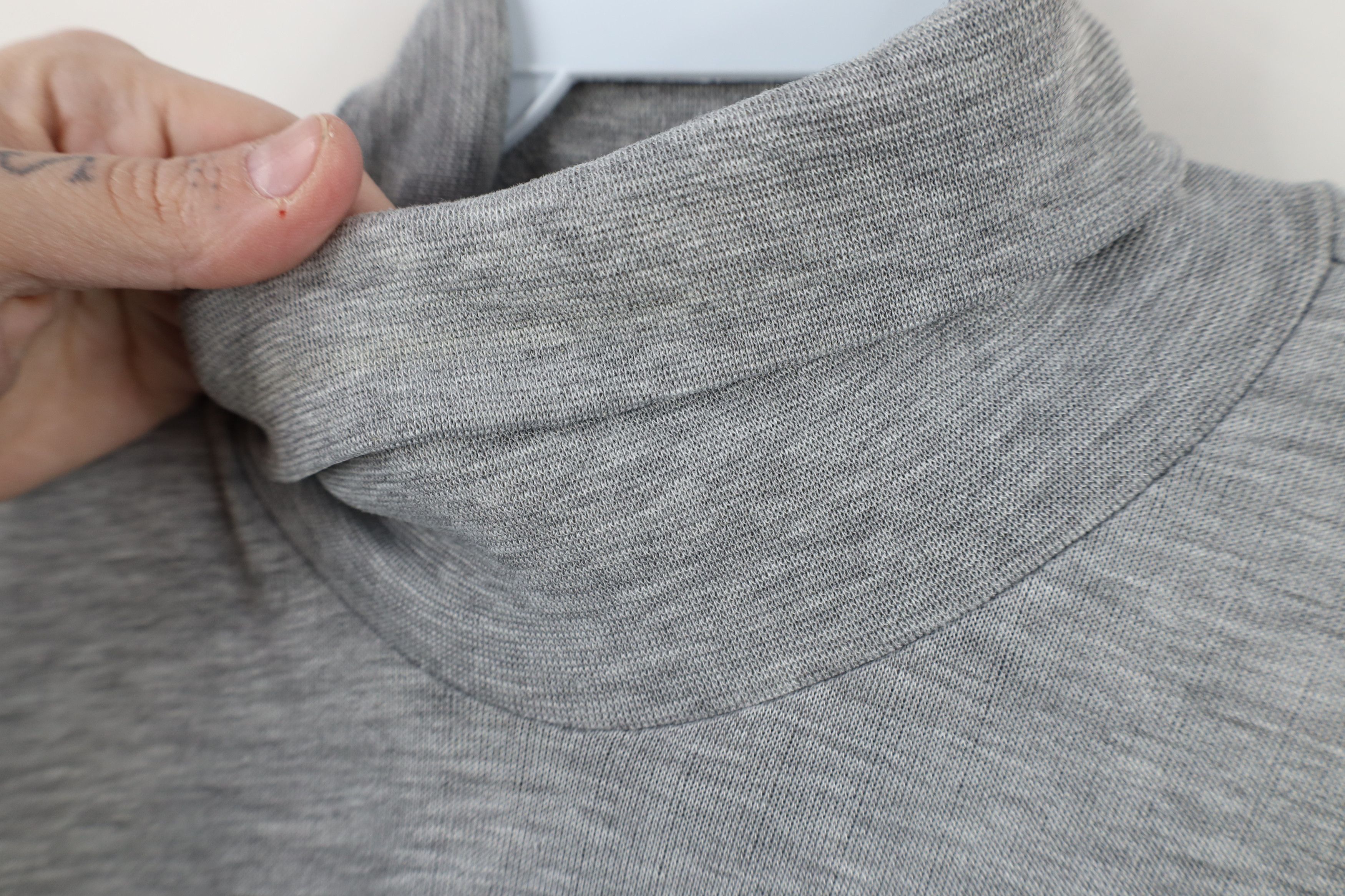 Vintage Vintage 90s Streetwear Thermal Turtleneck T-Shirt Gray USA Size US XL / EU 56 / 4 - 7 Thumbnail