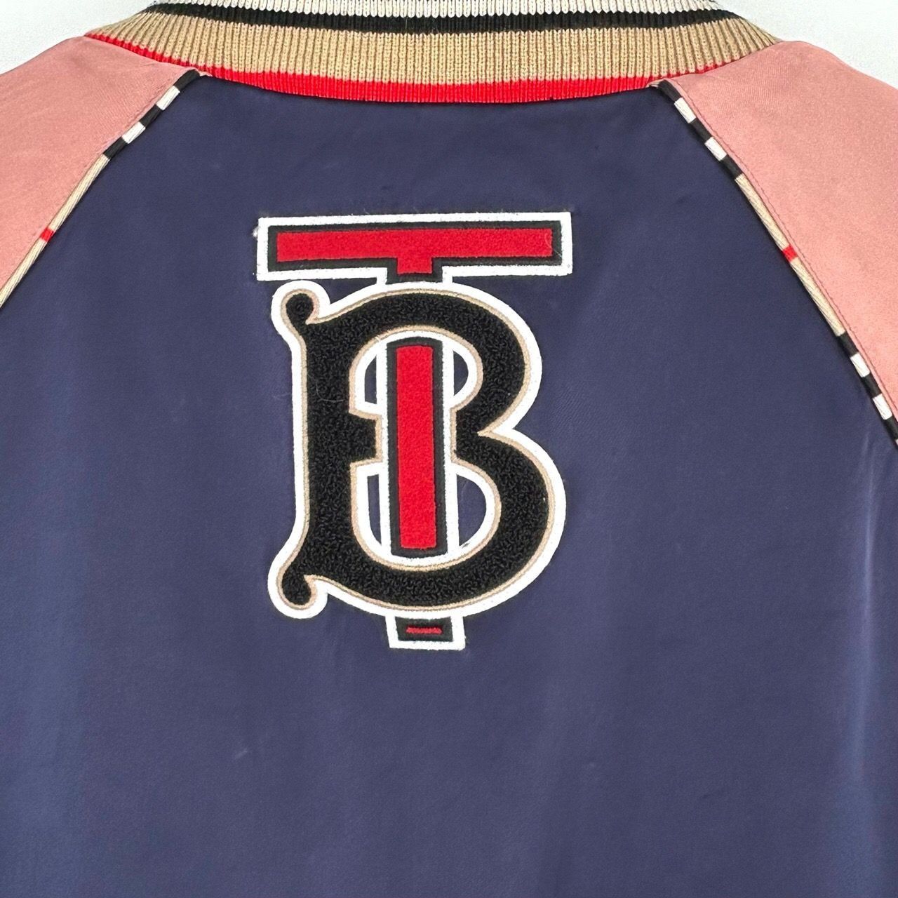 Burberry Burberry Logo Color-Blocked Nylon Baseball Jacket with Zip, Size US S / EU 44-46 / 1 - 6 Thumbnail