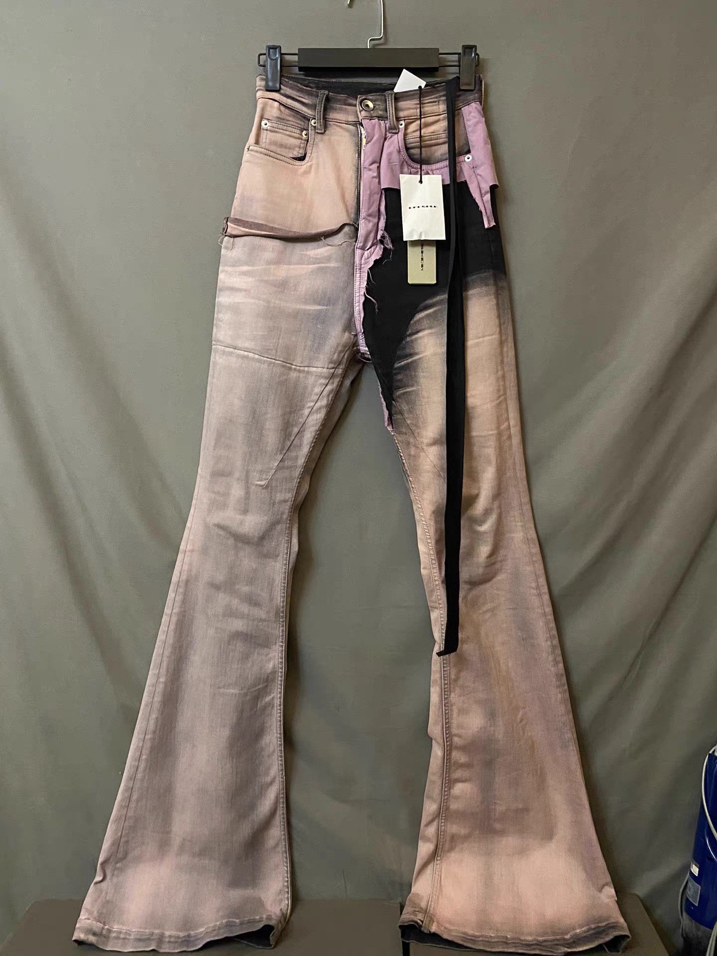 Rick Owens 23ss Drkshdw Paneled Pink Jeans